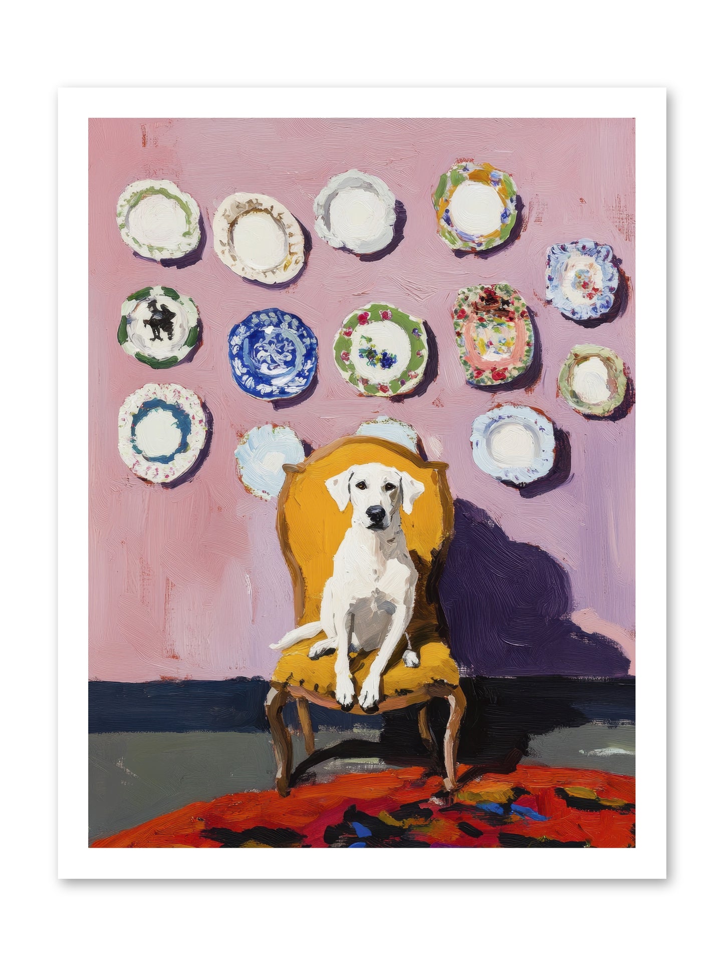 Love Sits Pretty -- Loose Canvas Print 18x24