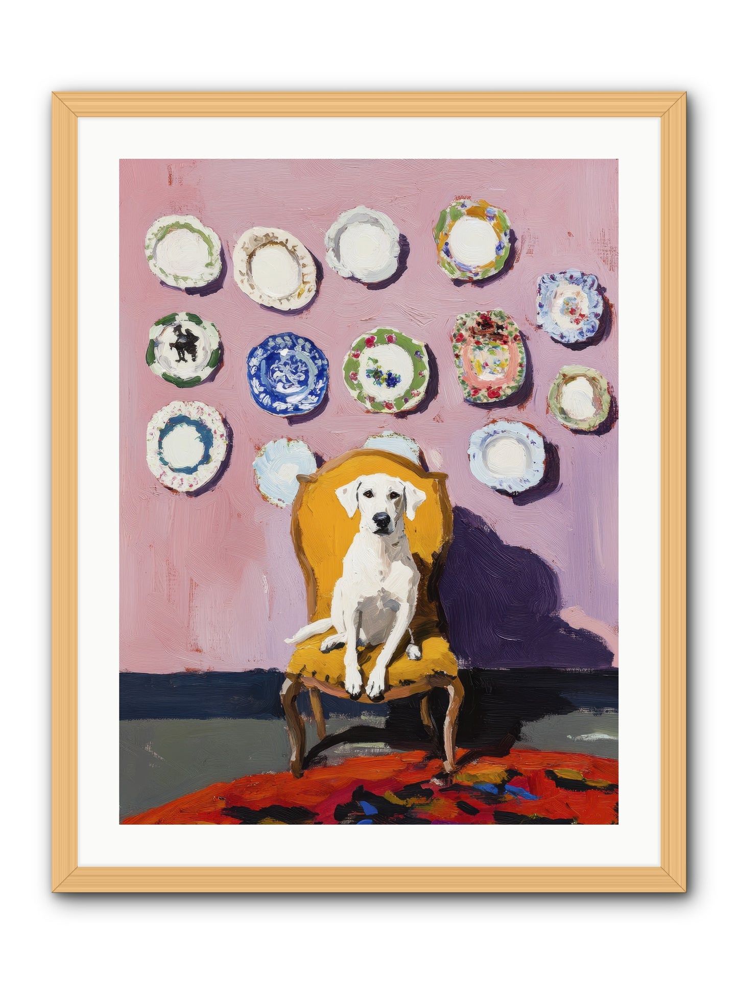 Love Sits Pretty -- Framed Print - Natural 24x32
