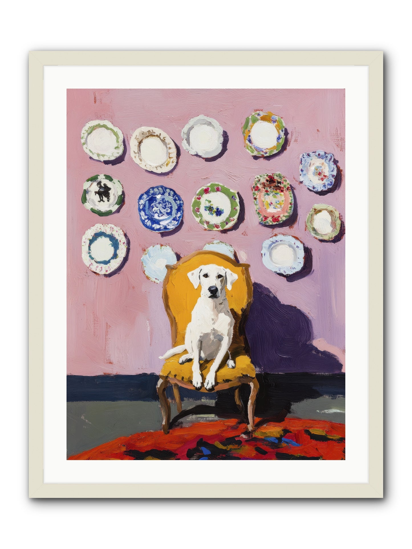 Love Sits Pretty -- Framed Print - White 24x32