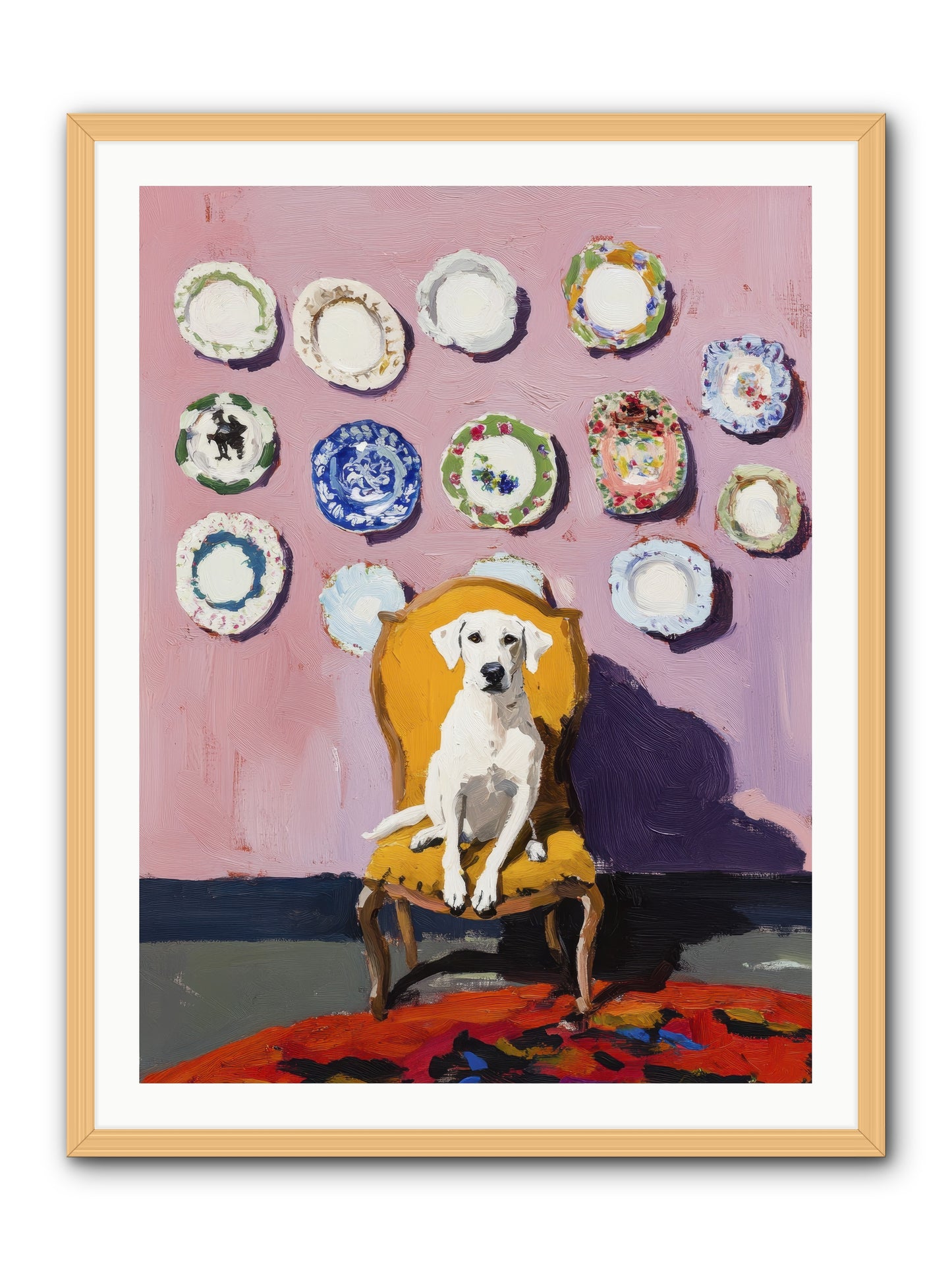 Love Sits Pretty -- Framed Print - Natural 30x40