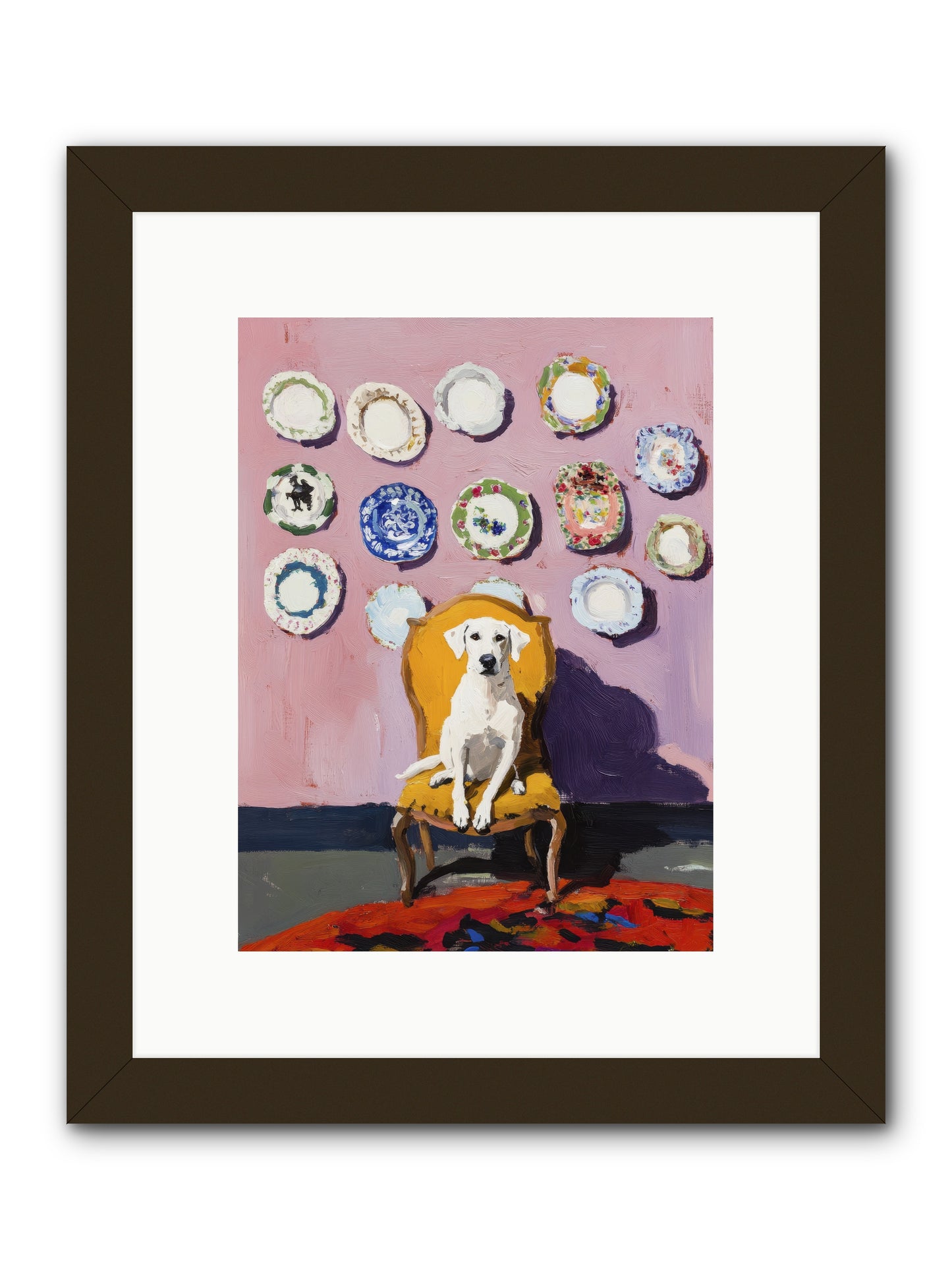 Love Sits Pretty -- Framed Print - Black 9x12