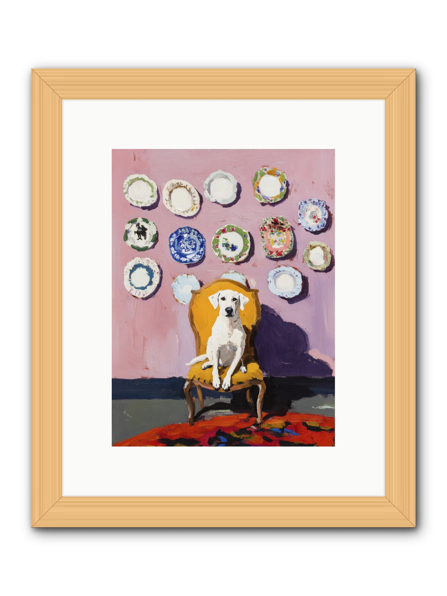 Love Sits Pretty -- Framed Print - Natural 9x12
