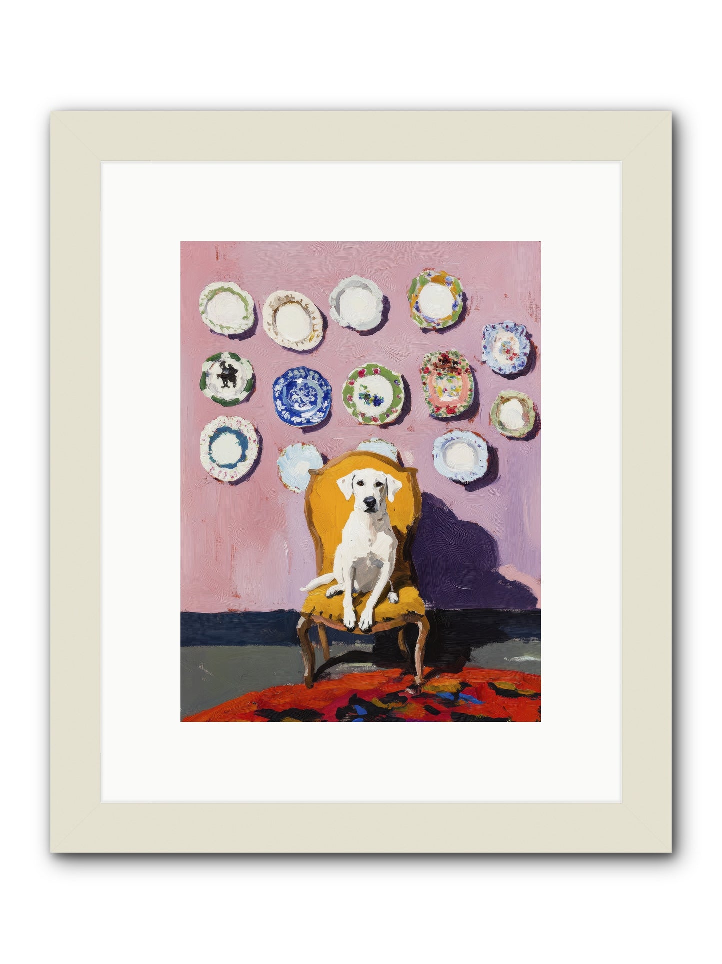 Love Sits Pretty -- Framed Print - White 9x12