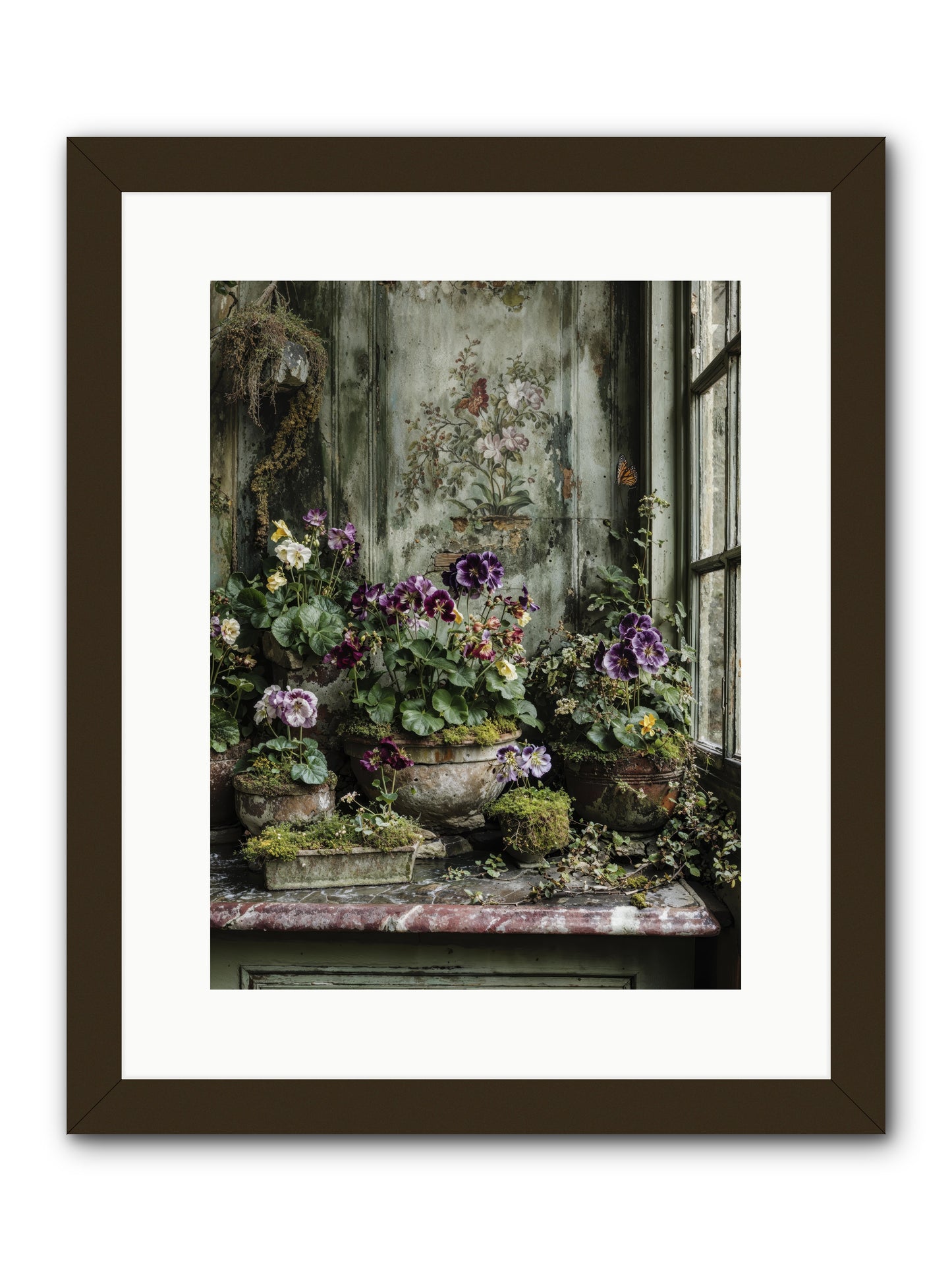Love grown tender -- Framed Print - Black 12x16
