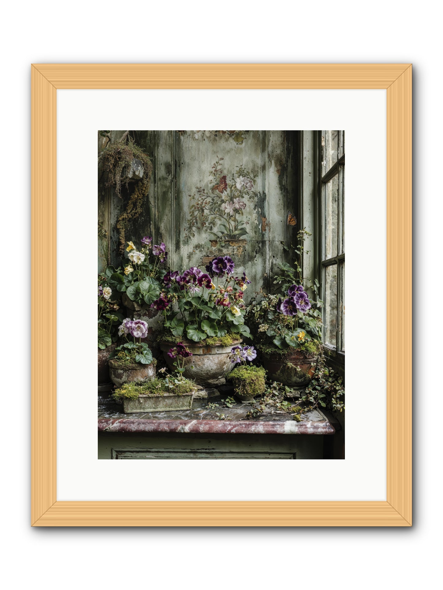 Love grown tender -- Framed Print - Natural 12x16