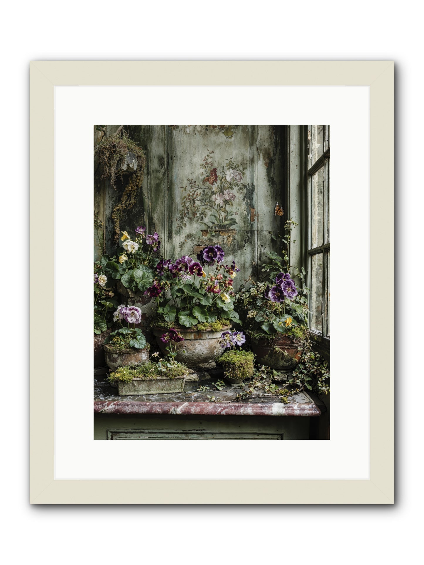 Love grown tender -- Framed Print - White 12x16