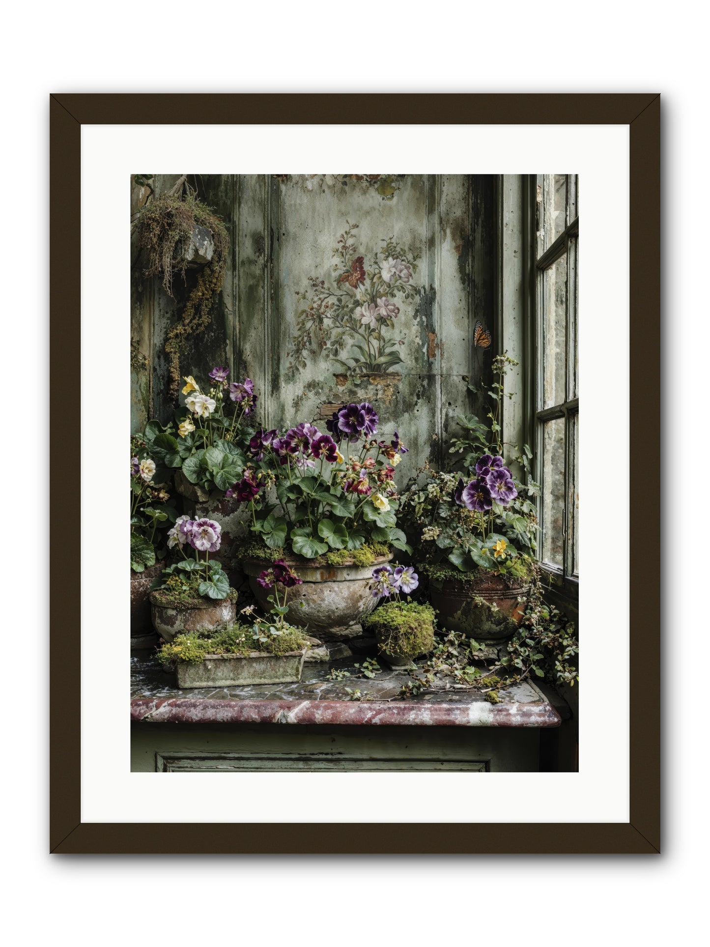 Love grown tender -- Framed Print - Black 18x24