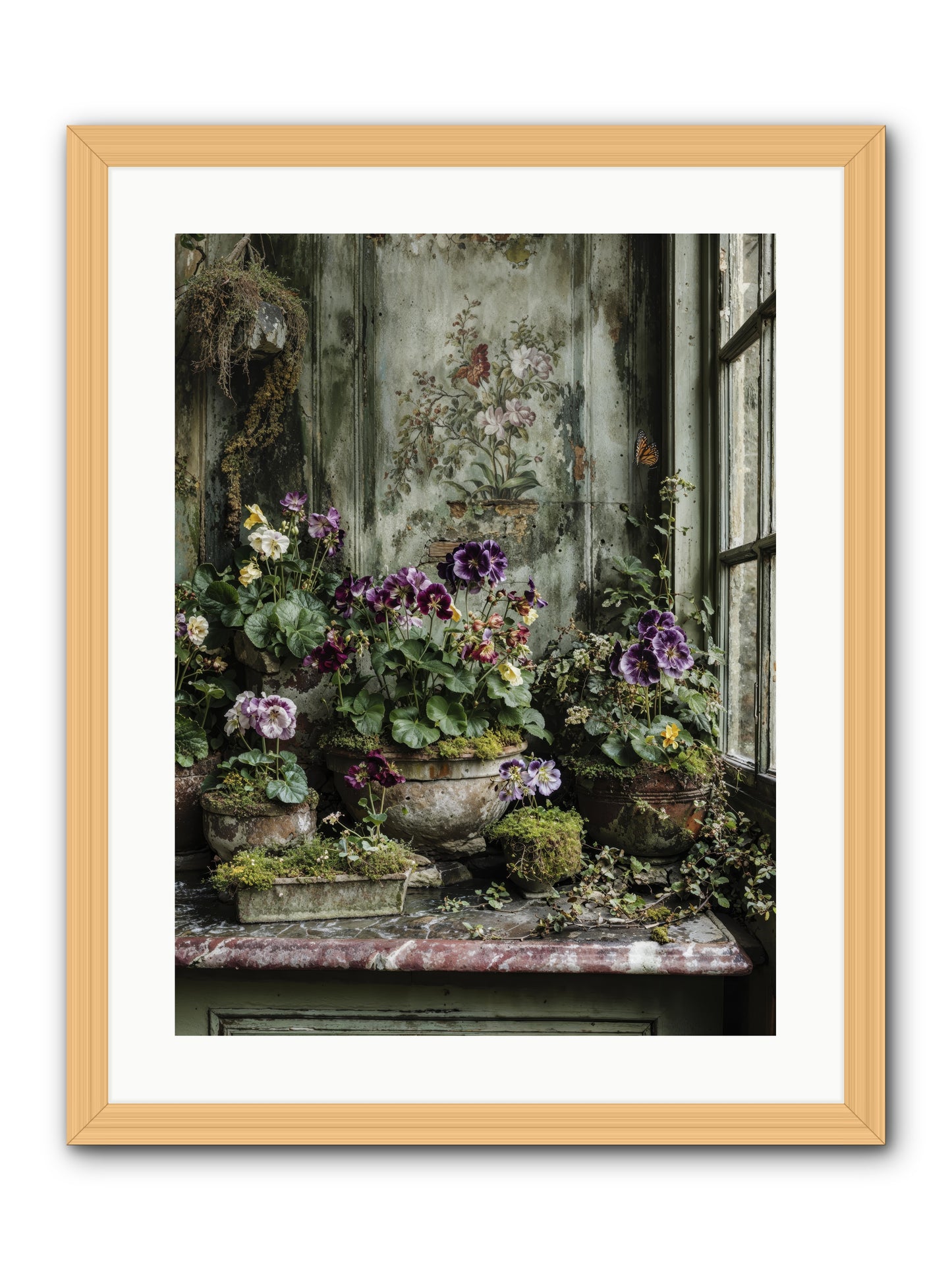 Love grown tender -- Framed Print - Natural 18x24