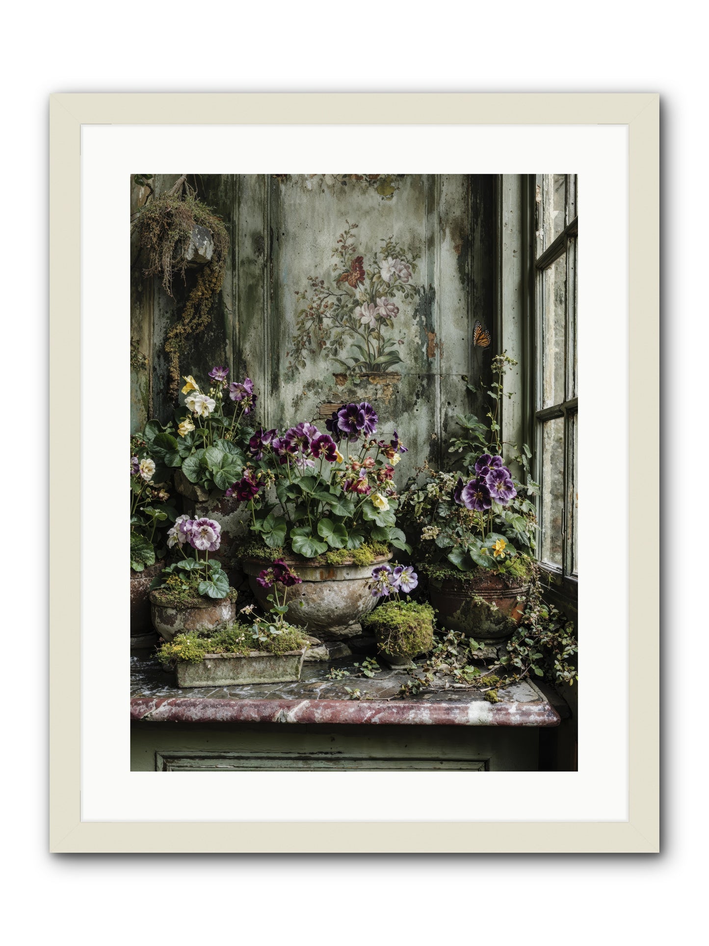 Love grown tender -- Framed Print - White 18x24