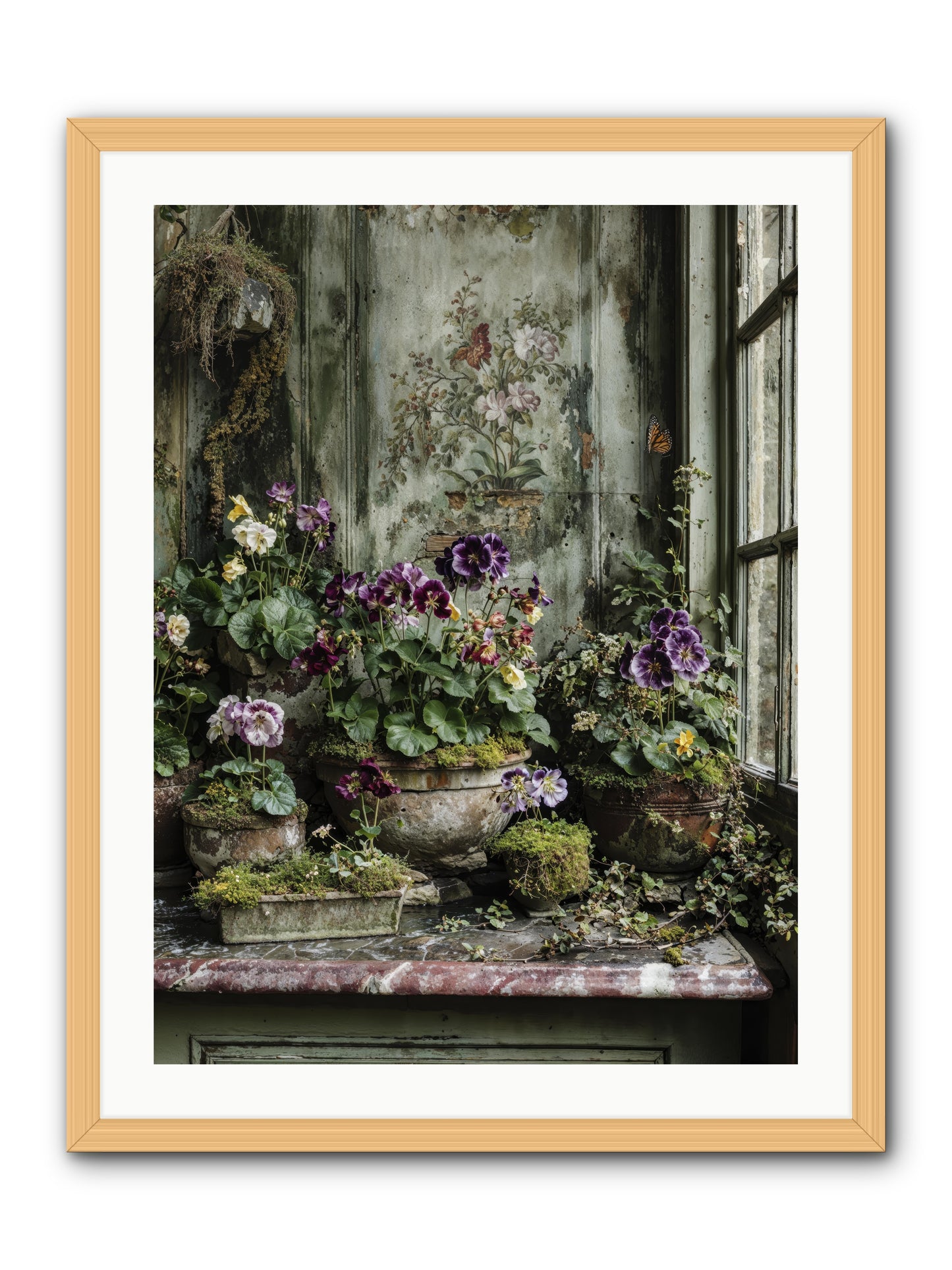 Love grown tender -- Framed Print - Natural 24x32