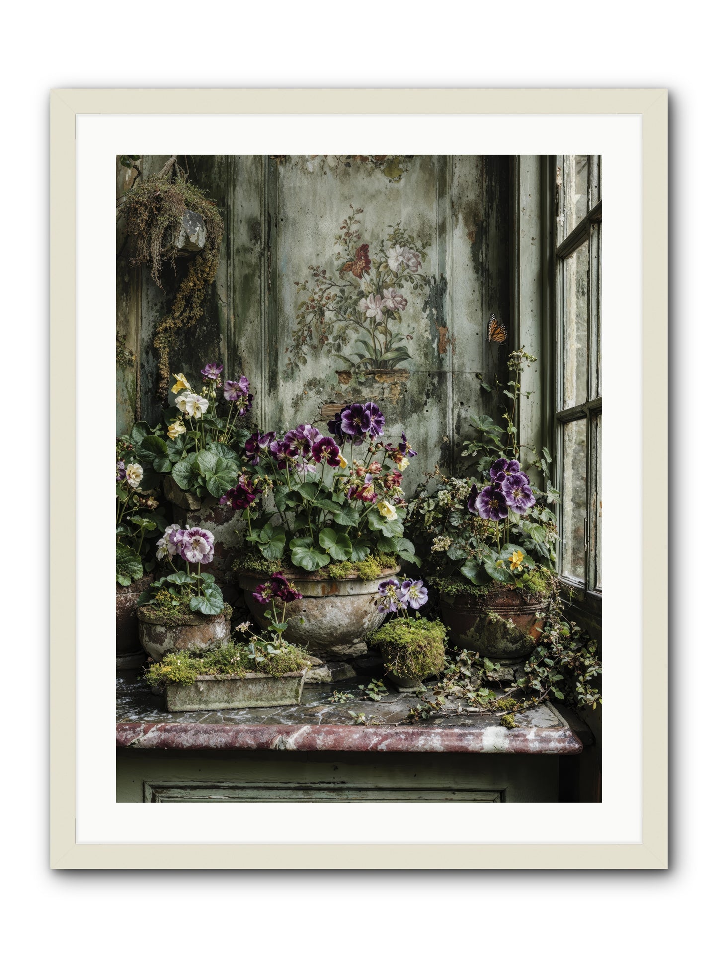 Love grown tender -- Framed Print - White 24x32