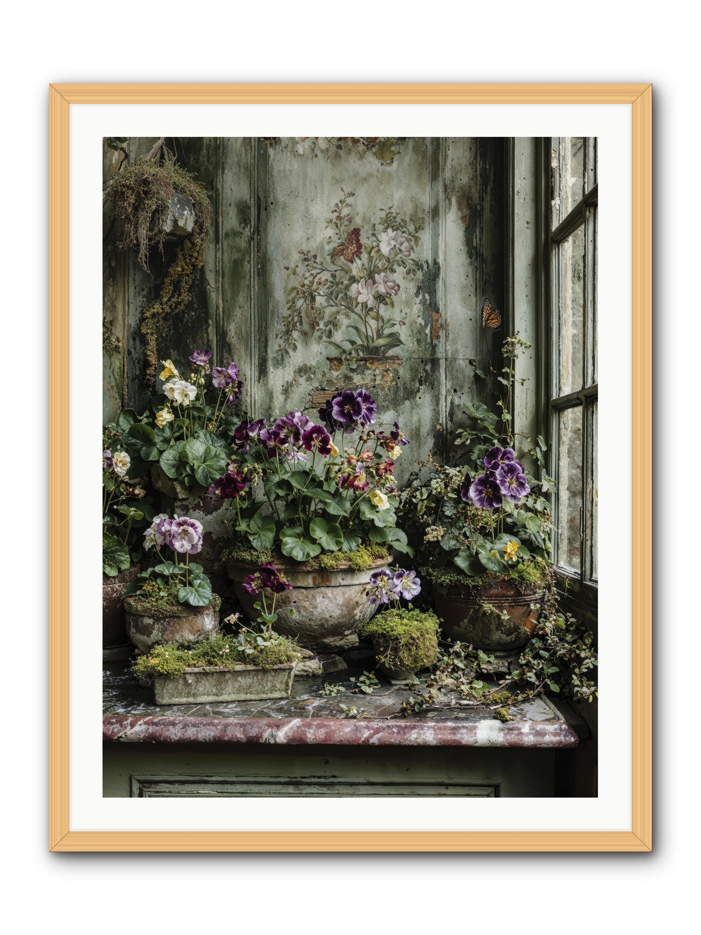 Love grown tender -- Framed Print - Natural 30x40