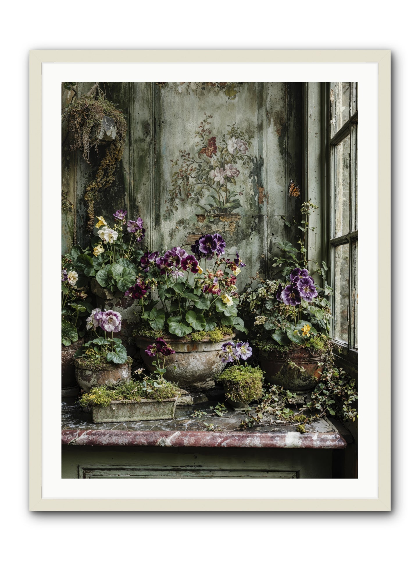 Love grown tender -- Framed Print - White 30x40