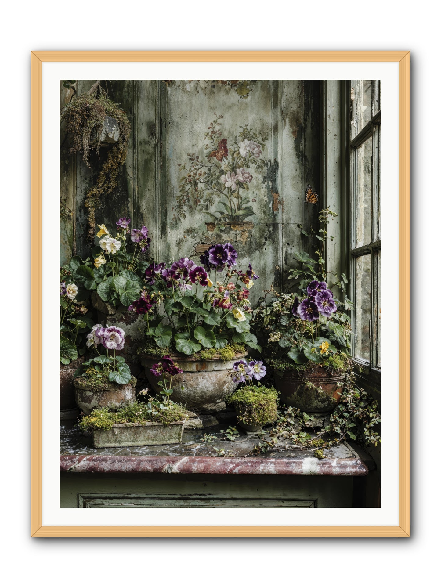 Love grown tender -- Framed Print - Natural 36x48