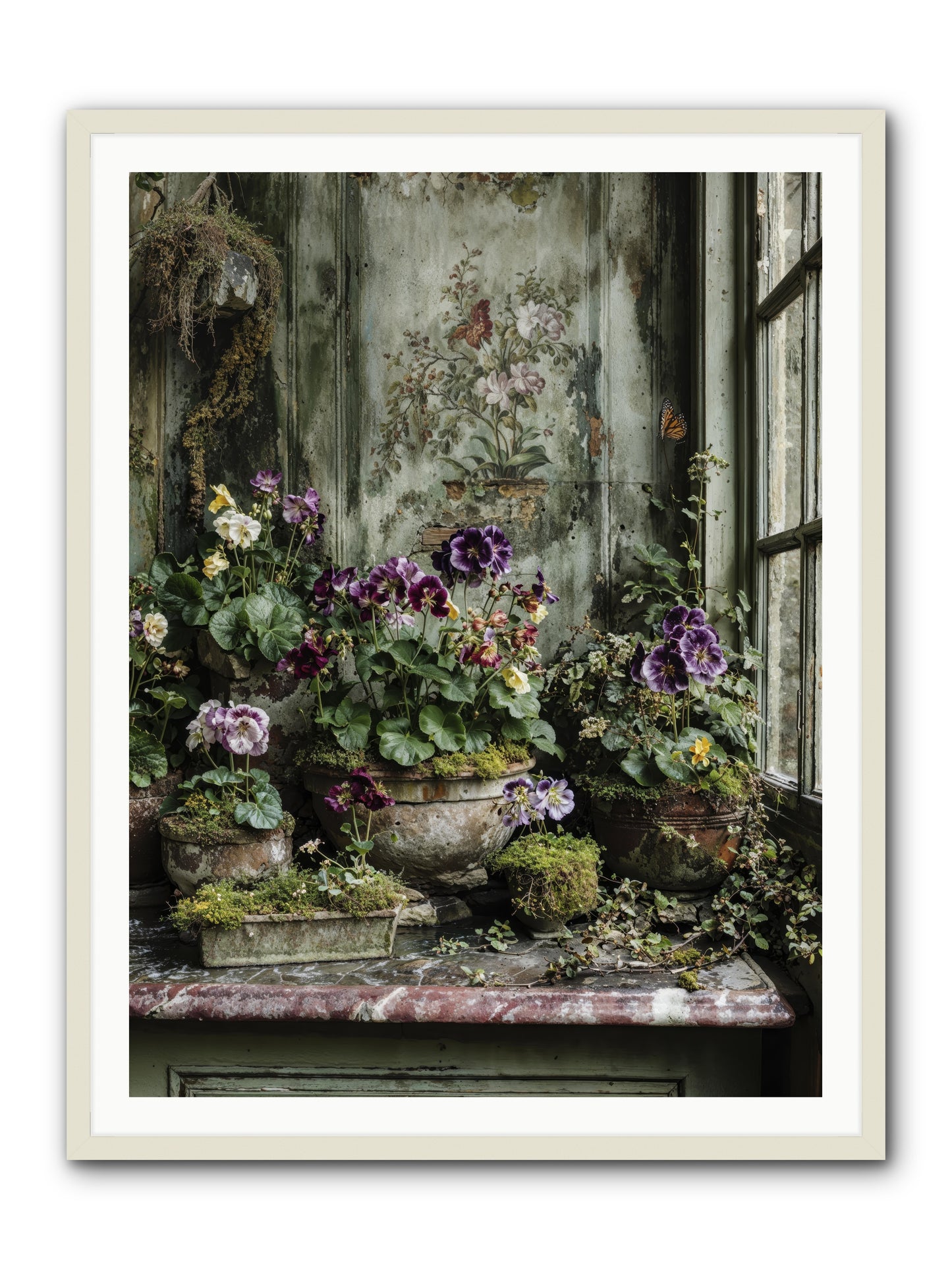 Love grown tender -- Framed Print - White 36x48