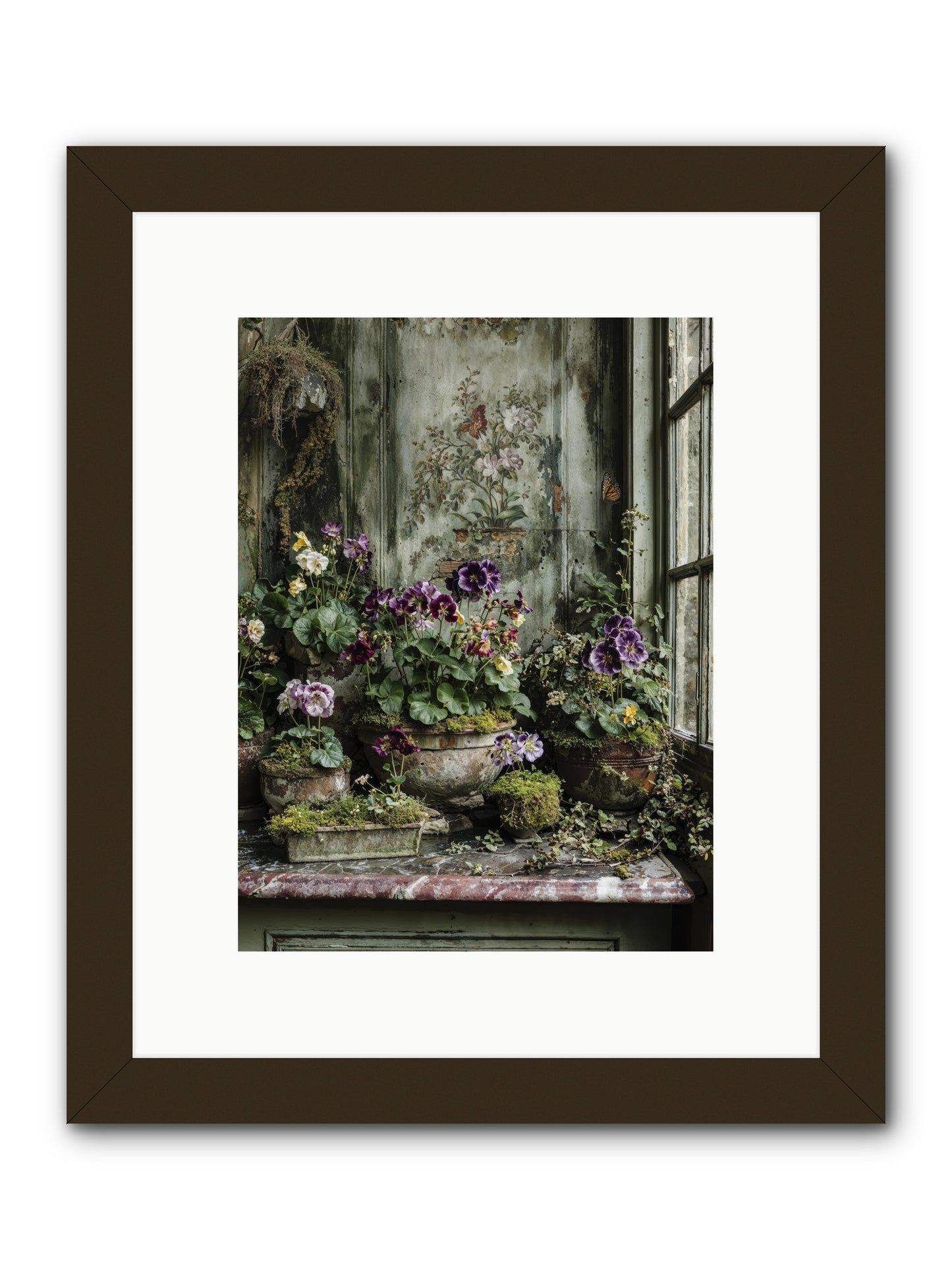 Love grown tender -- Framed Print - Black 9x12