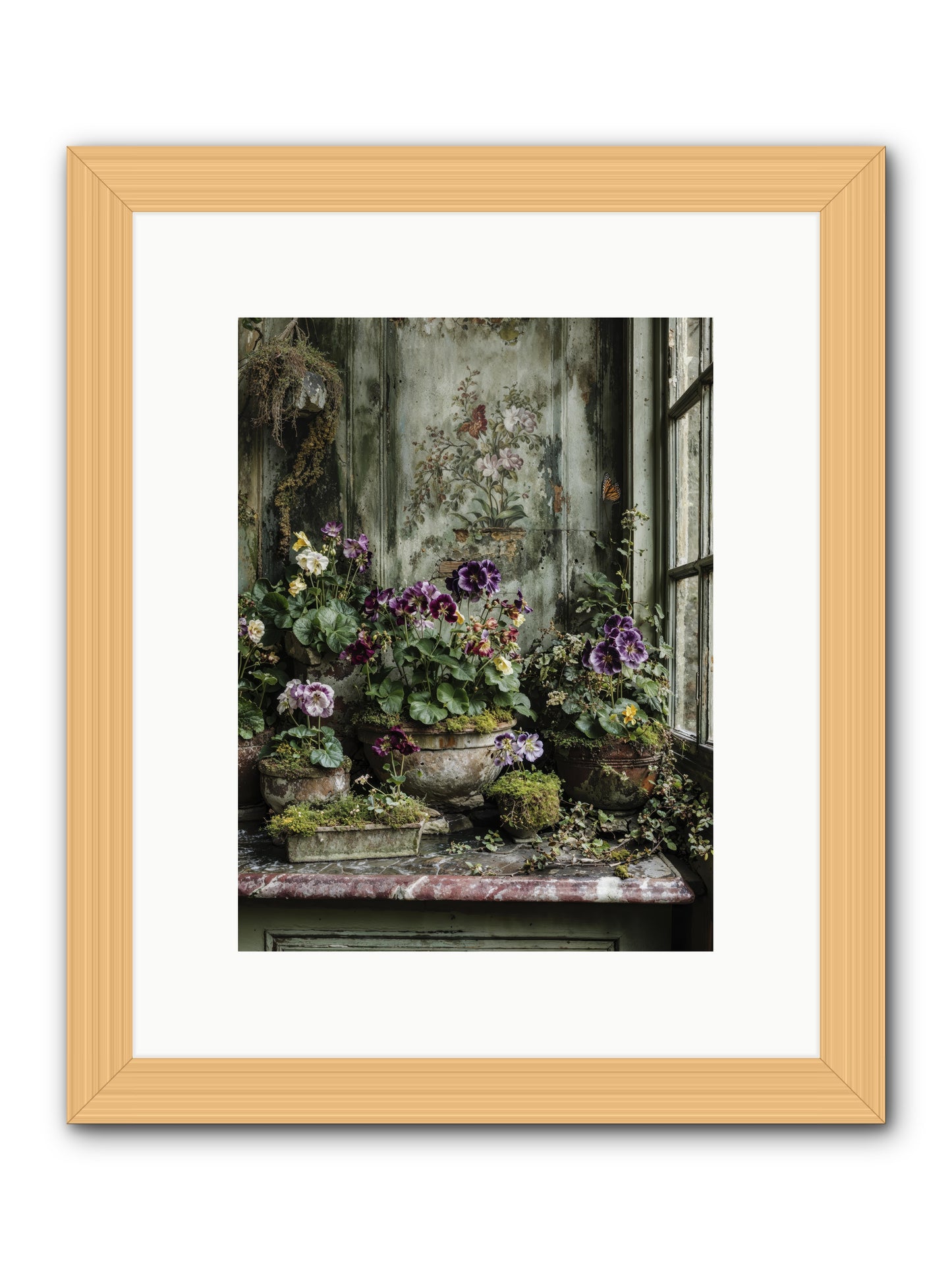 Love grown tender -- Framed Print - Natural 9x12