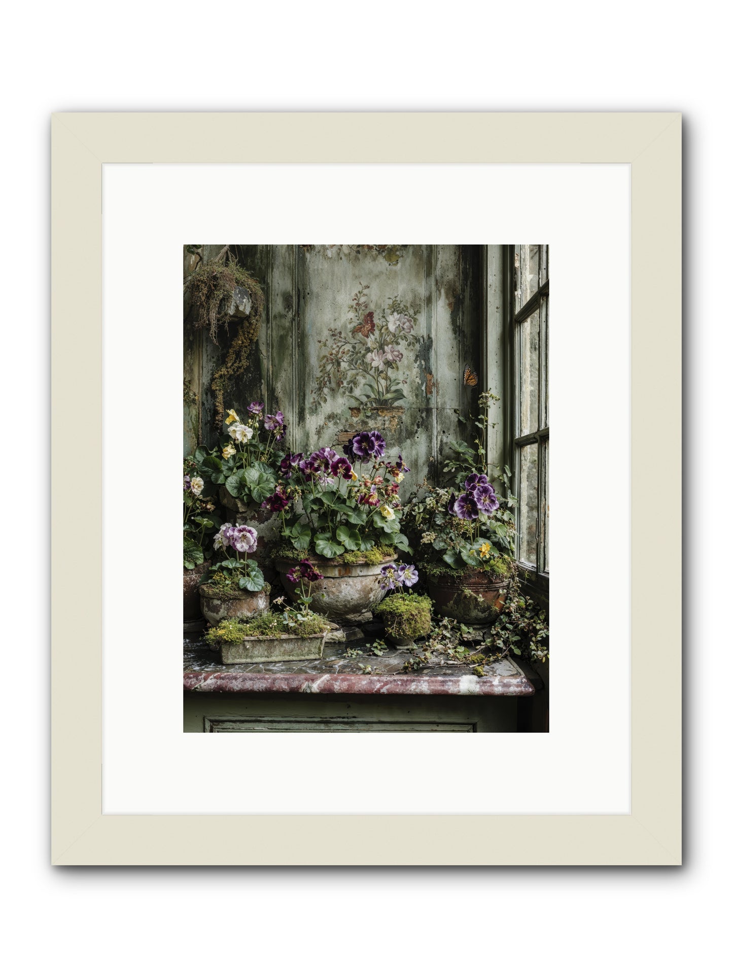 Love grown tender -- Framed Print - White 9x12