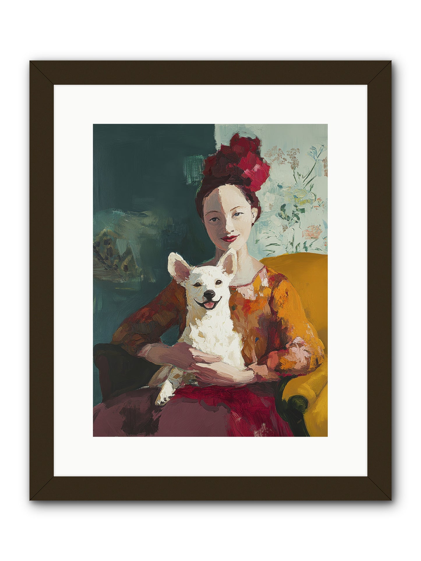 Love's Perfect Frame -- Framed Print - Black 12x16