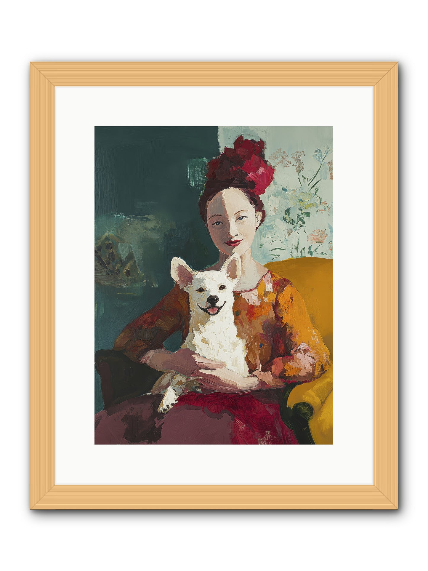 Love's Perfect Frame -- Framed Print - Natural 12x16