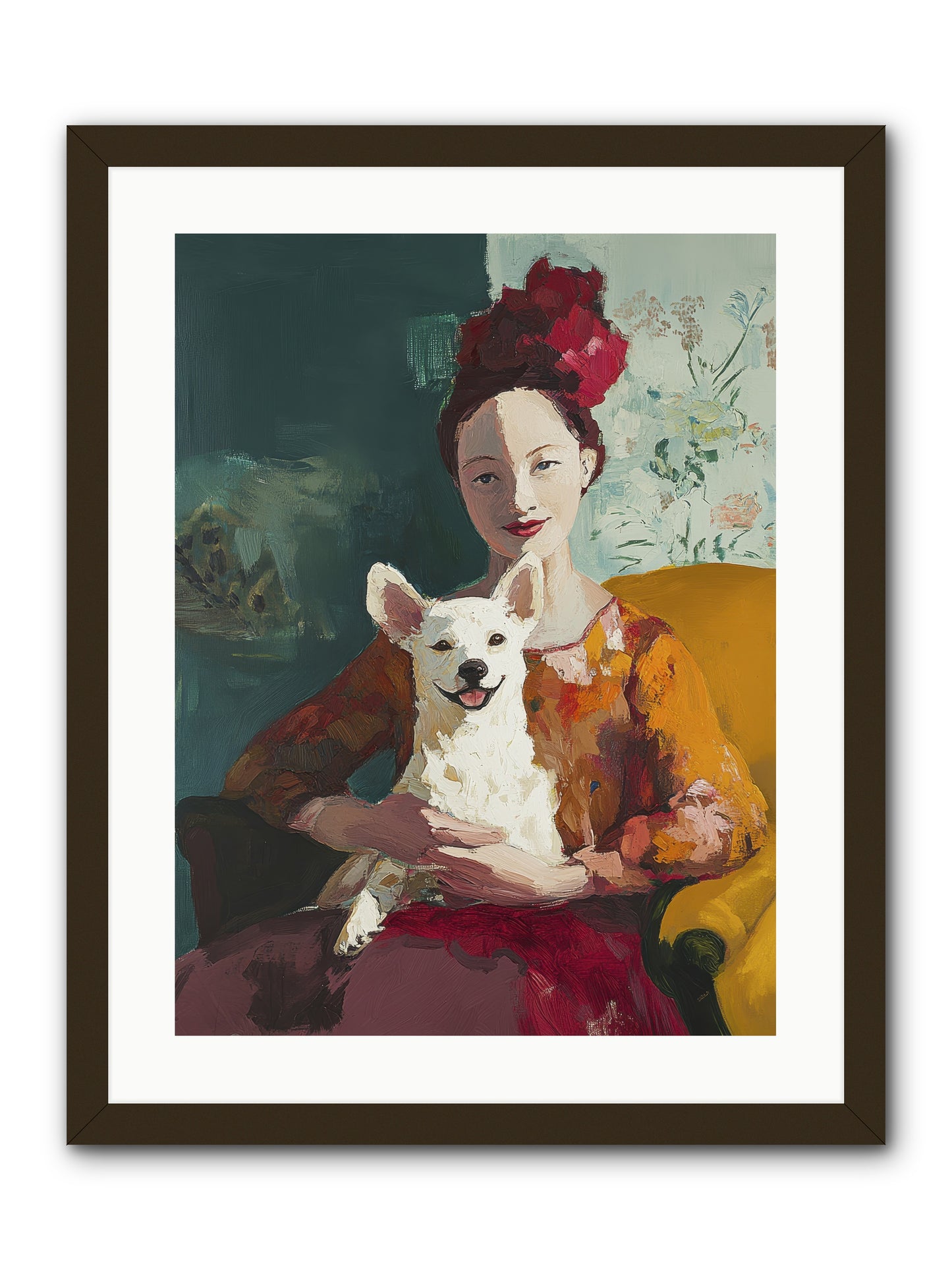 Love's Perfect Frame -- Framed Print - Black 18x24
