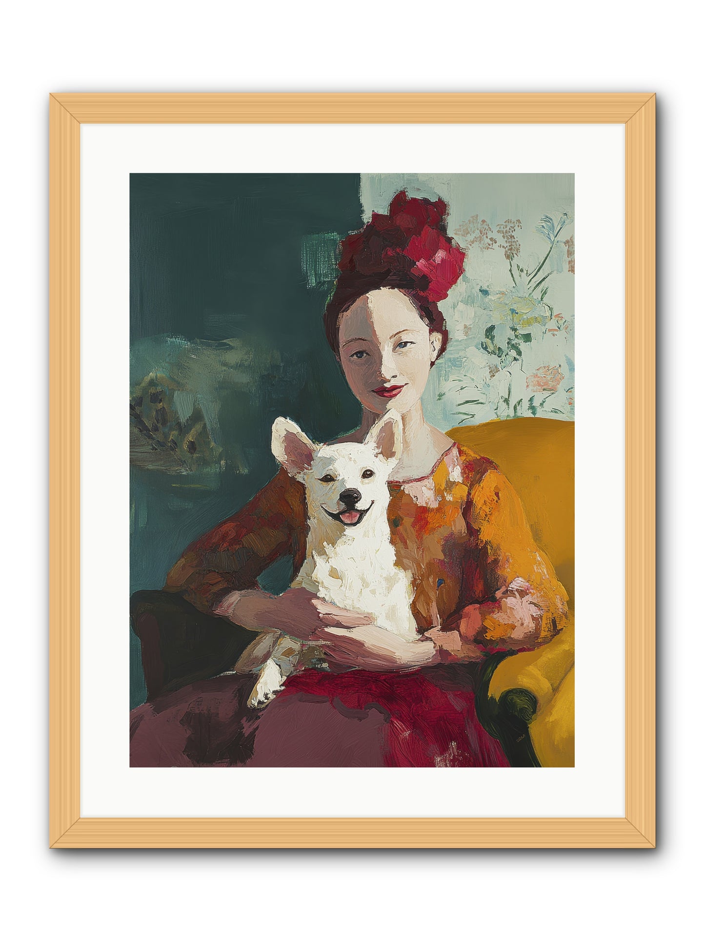 Love's Perfect Frame -- Framed Print - Natural 18x24
