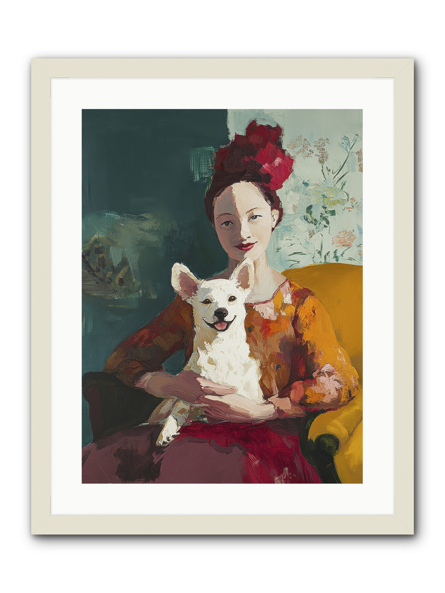 Love's Perfect Frame -- Framed Print - White 18x24