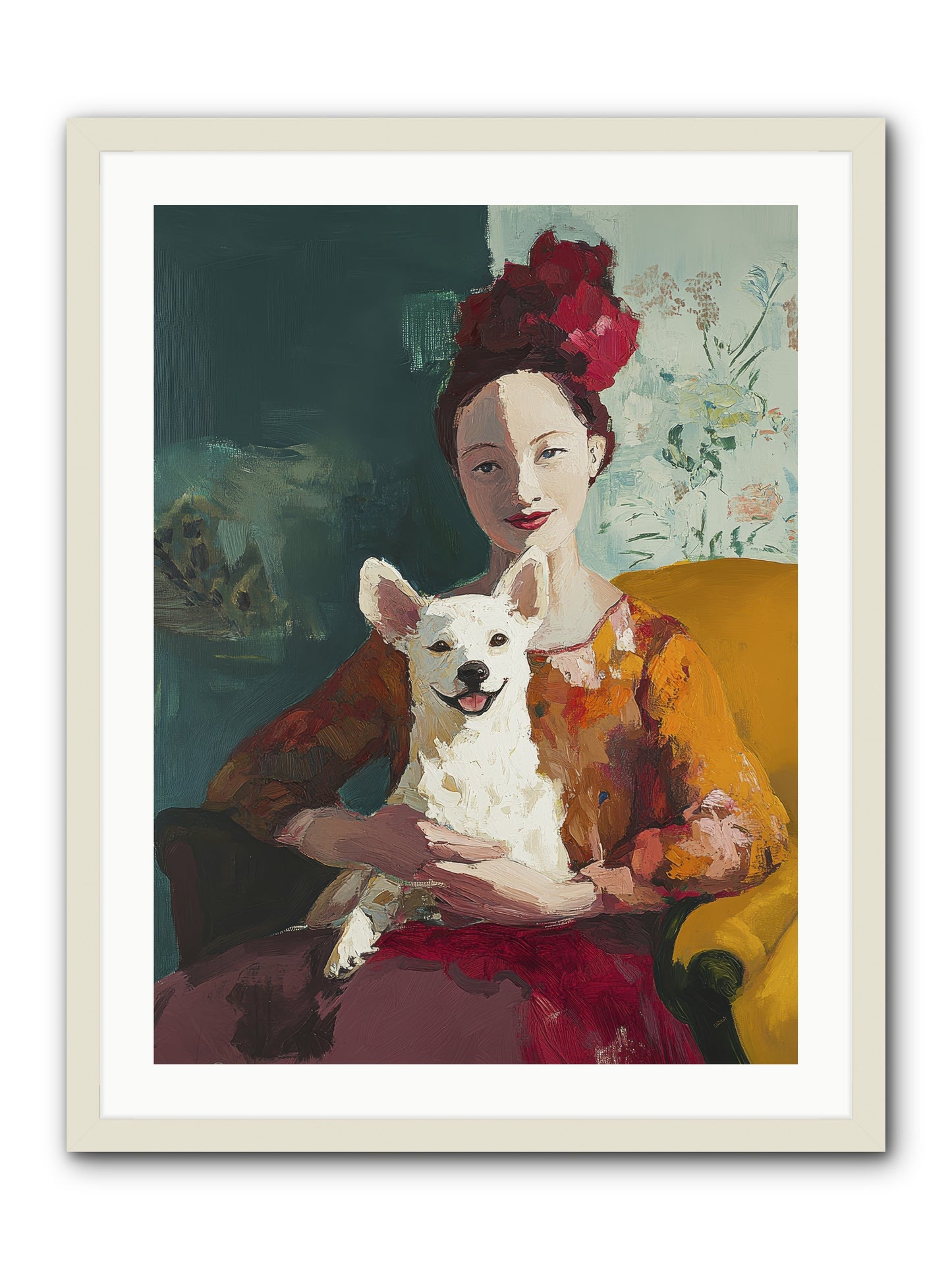 Love's Perfect Frame -- Framed Print - White 24x32