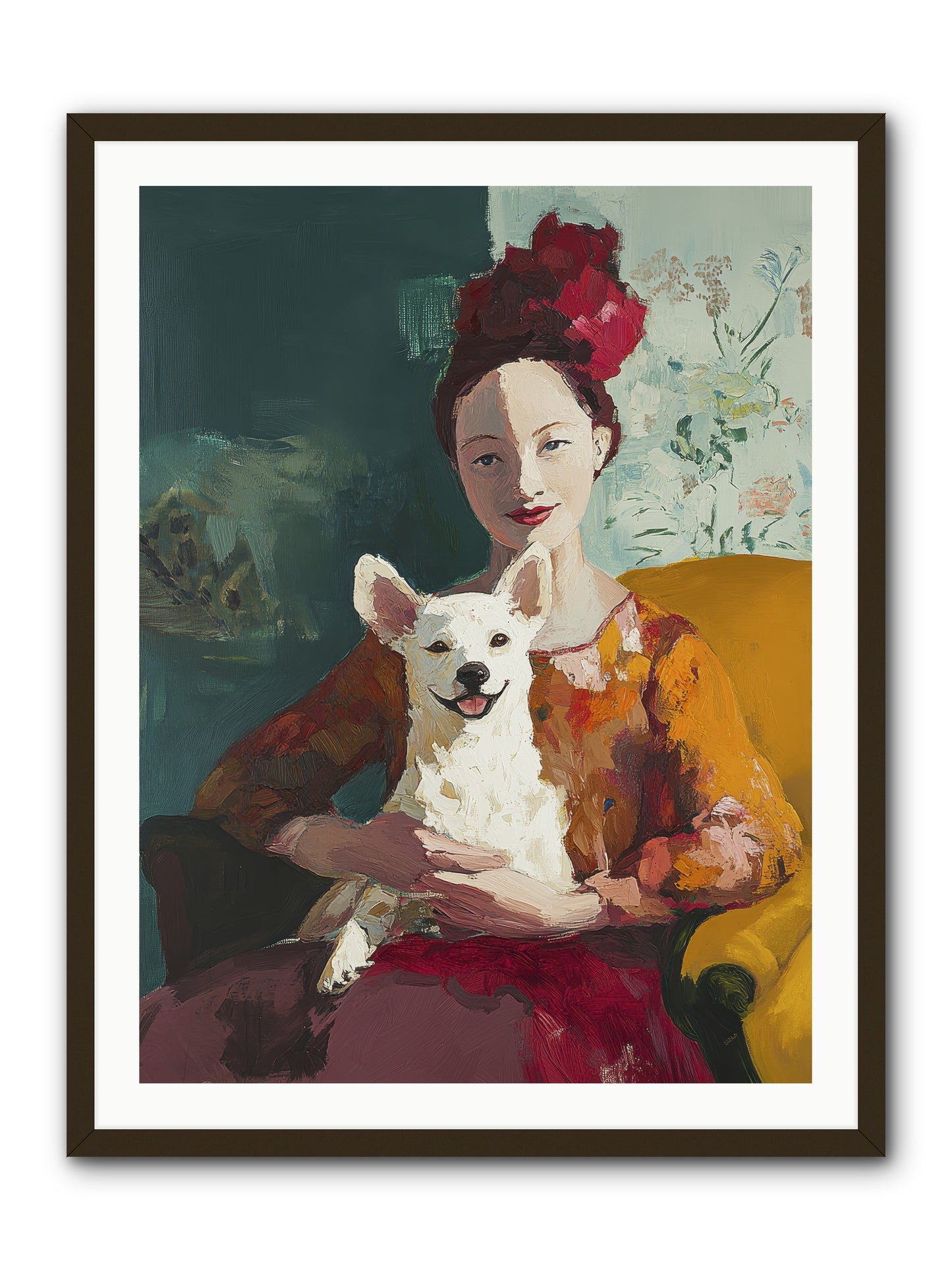 Love's Perfect Frame -- Framed Print - Black 30x40