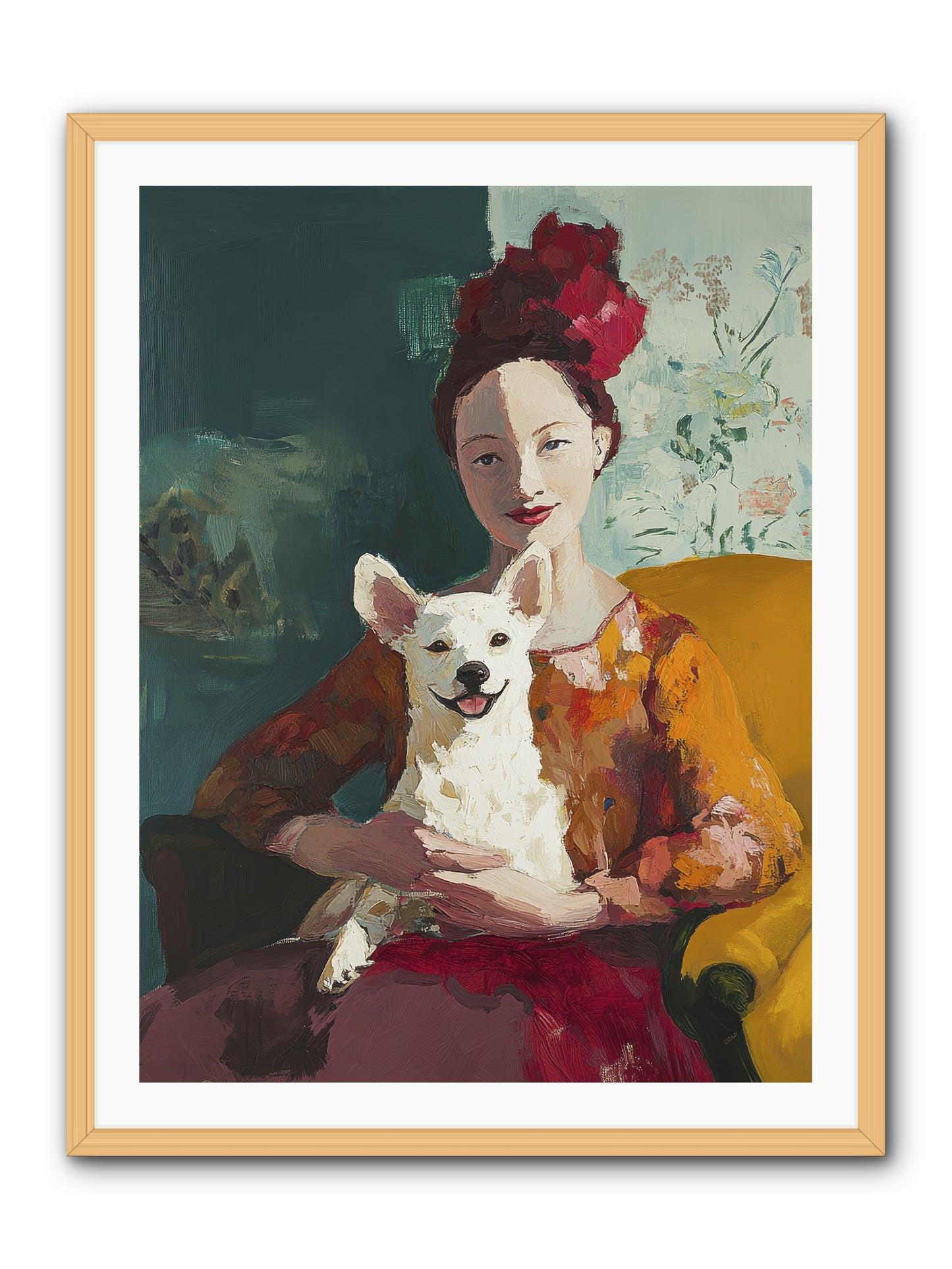 Love's Perfect Frame -- Framed Print - Natural 30x40