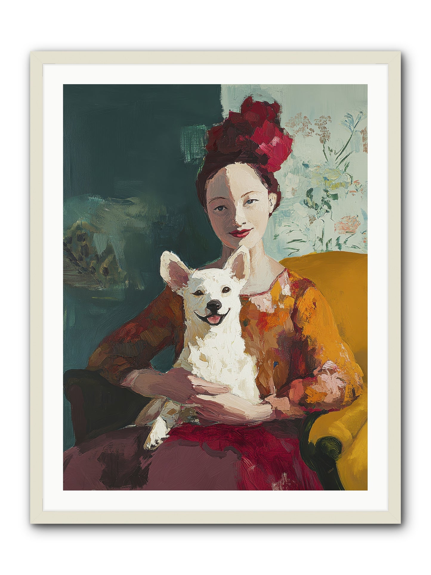 Love's Perfect Frame -- Framed Print - White 30x40