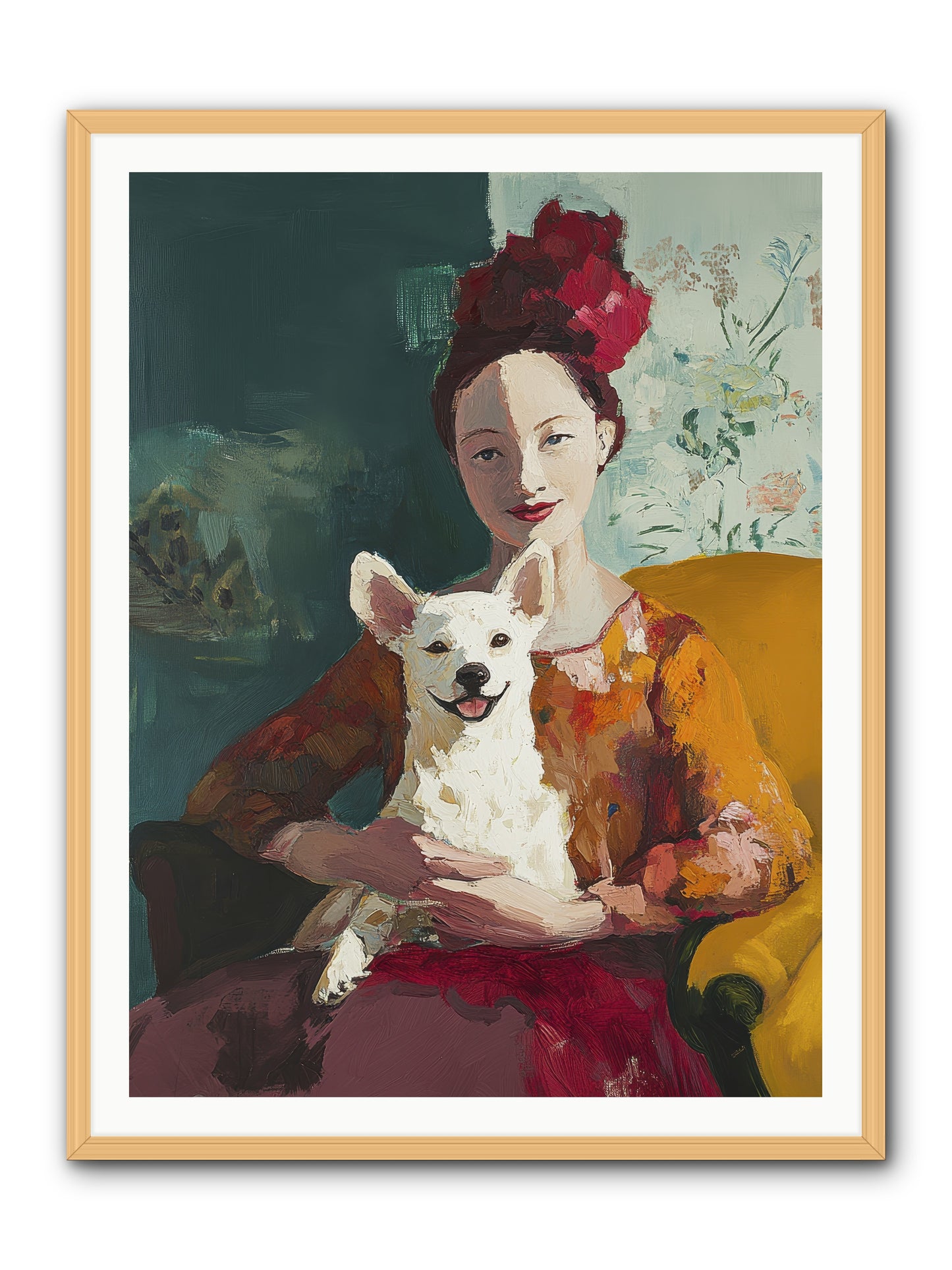Love's Perfect Frame -- Framed Print - Natural 36x48