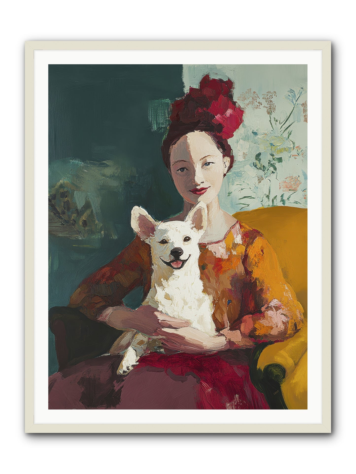 Love's Perfect Frame -- Framed Print - White 36x48