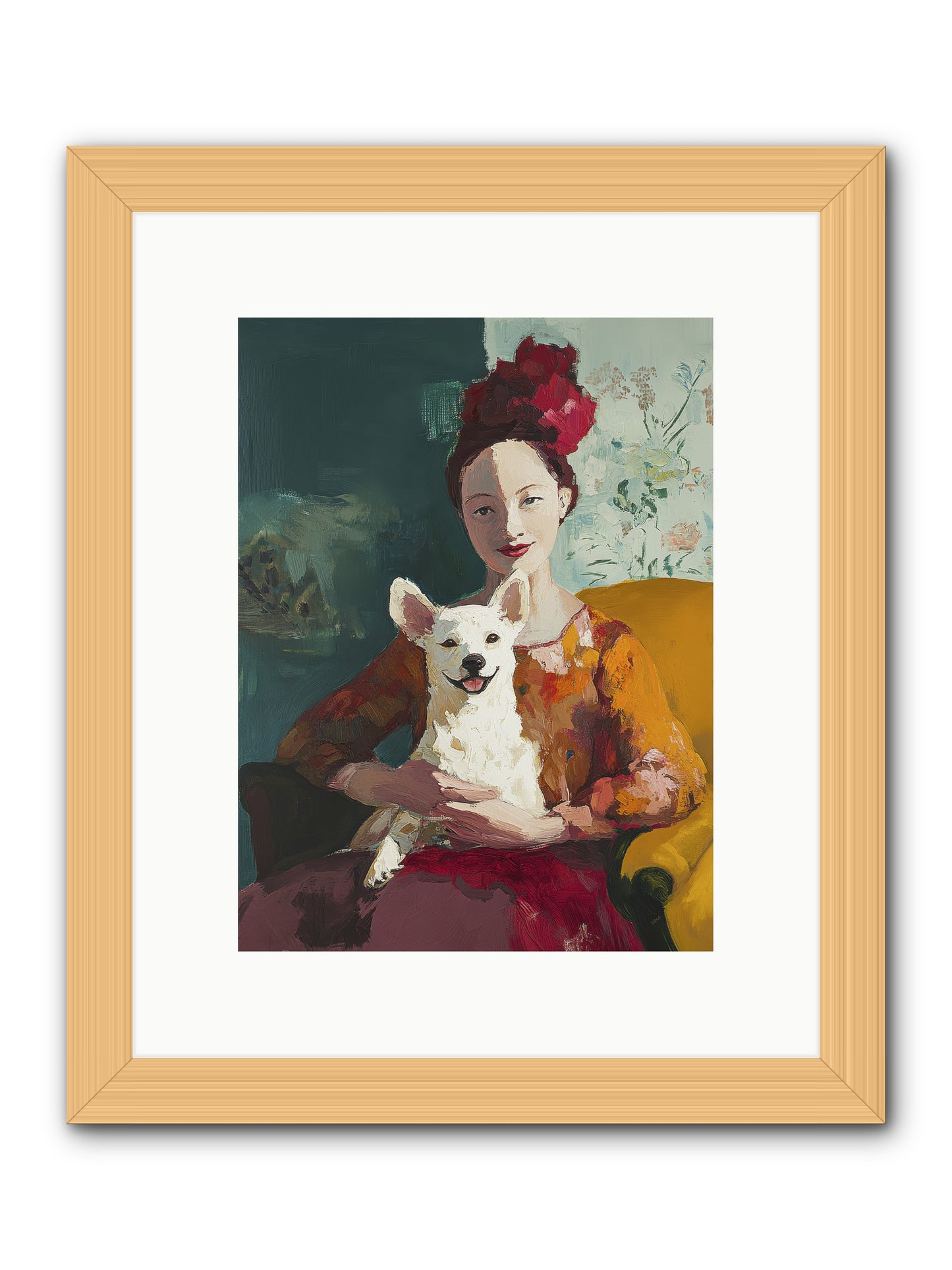 Love's Perfect Frame -- Framed Print - Natural 9x12