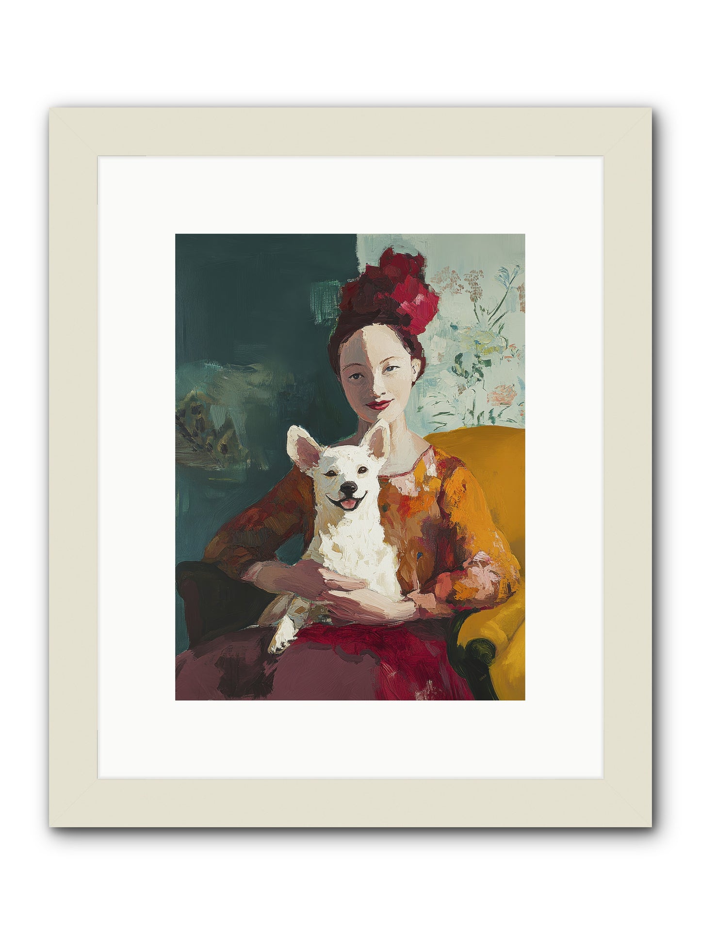 Love's Perfect Frame -- Framed Print - White 9x12