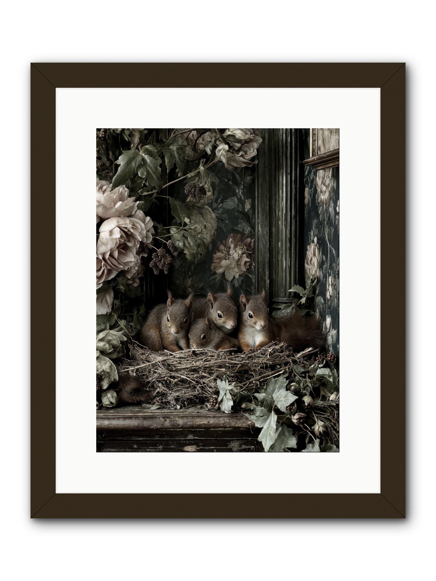 Love's chosen moment -- Framed Print - Black 12x16