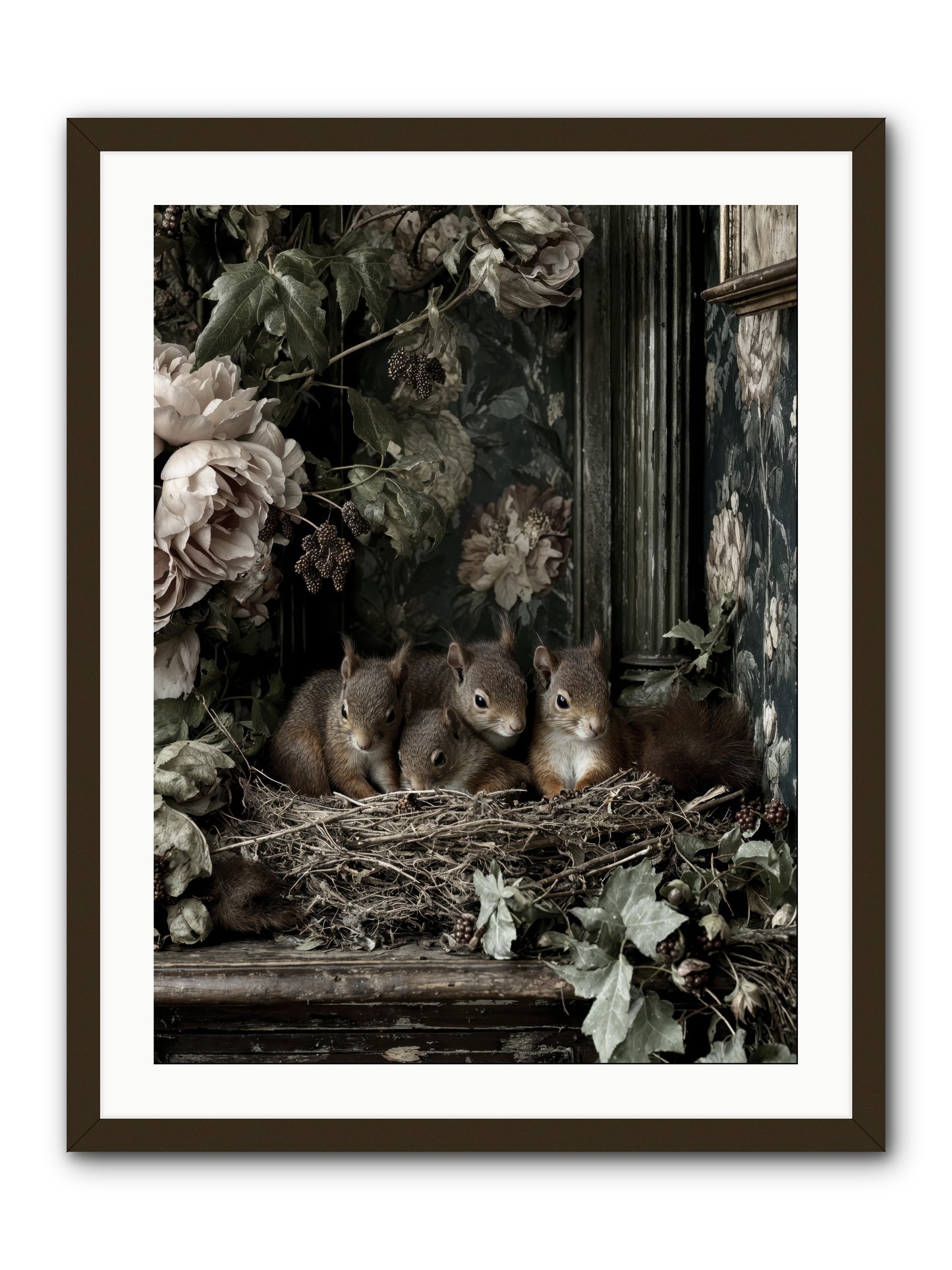 Love's chosen moment -- Framed Print - Black 24x32