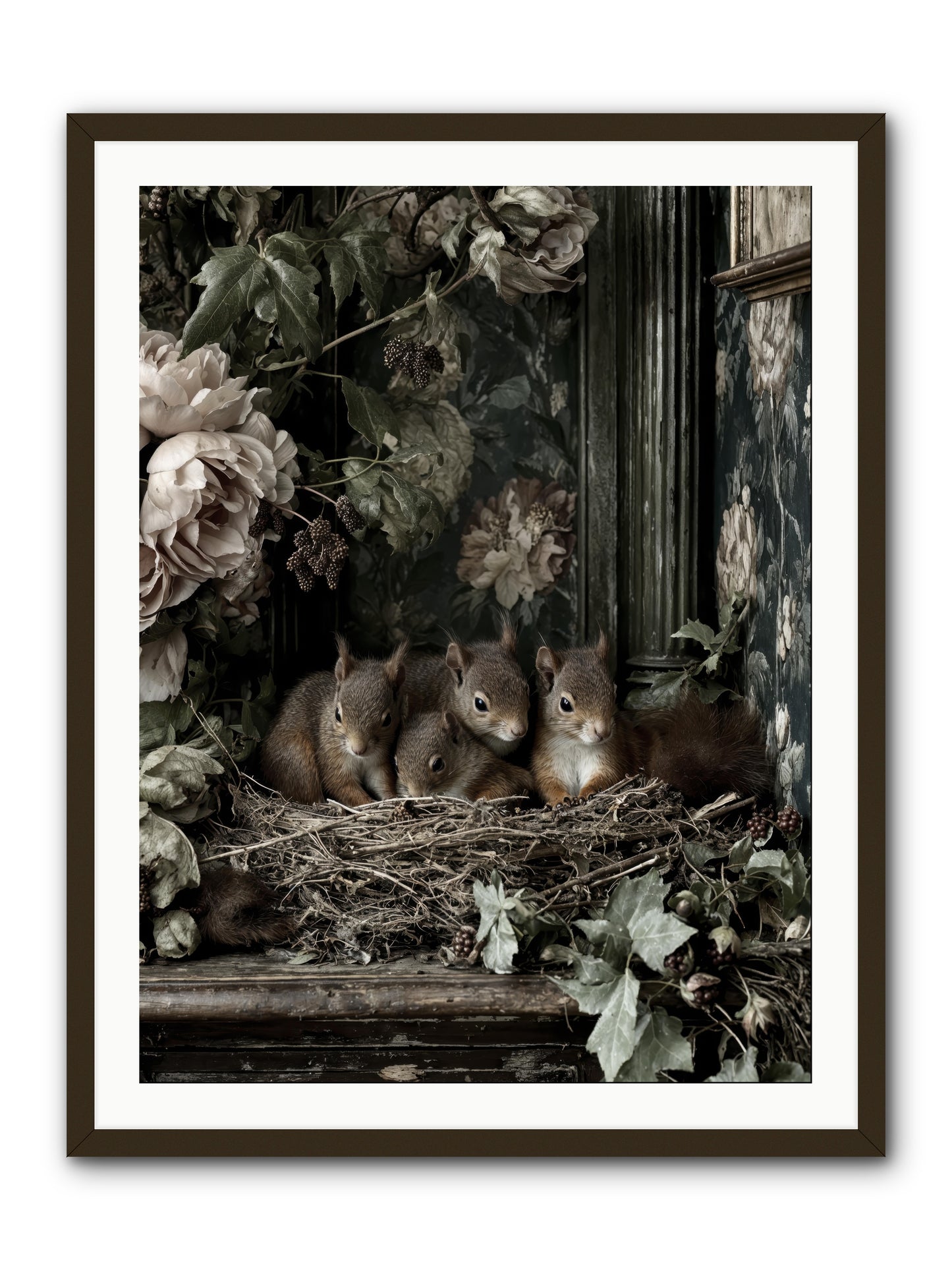 Love's chosen moment -- Framed Print - Black 30x40