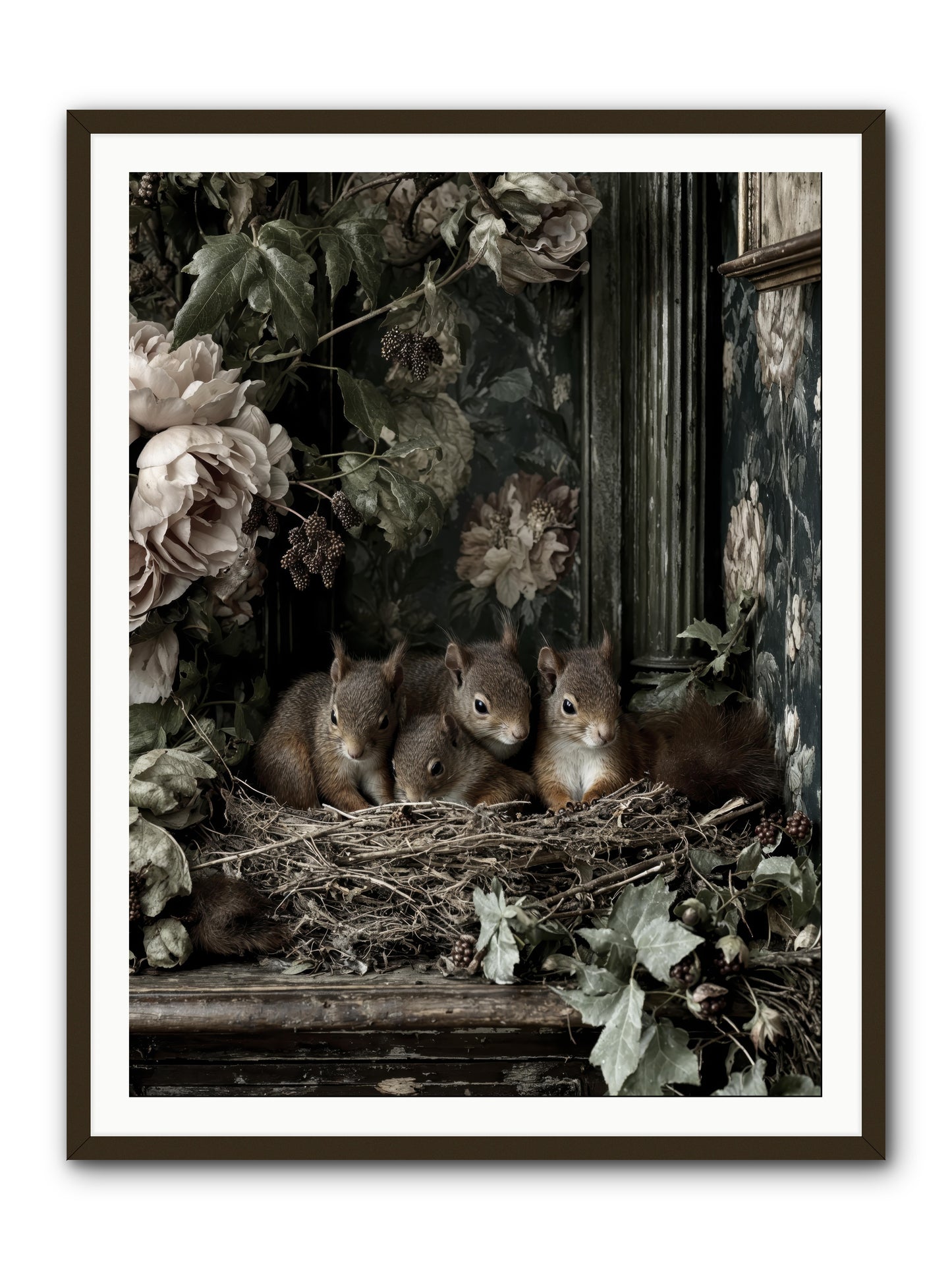 Love's chosen moment -- Framed Print - Black 36x48