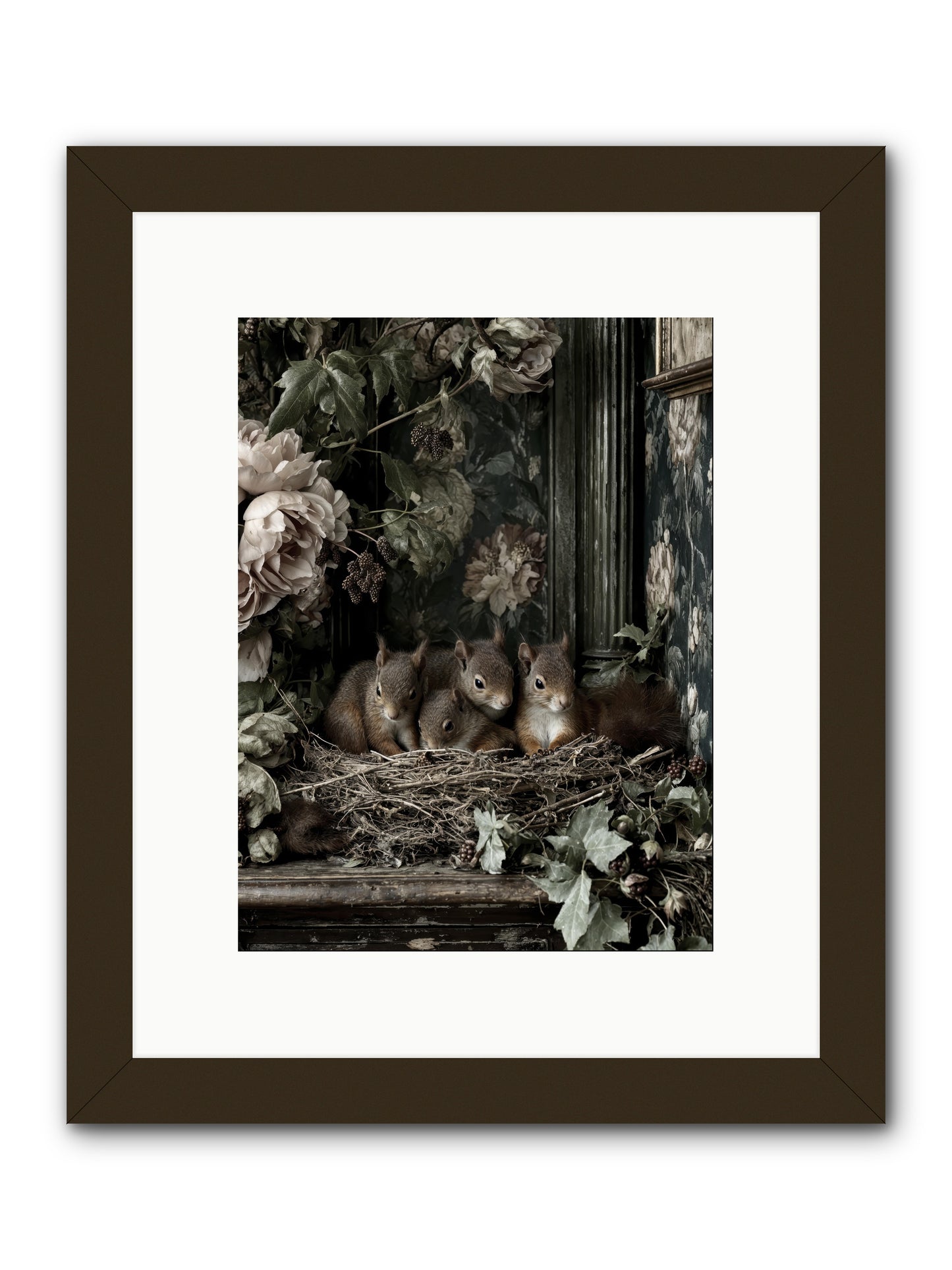 Love's chosen moment -- Framed Print - Black 9x12