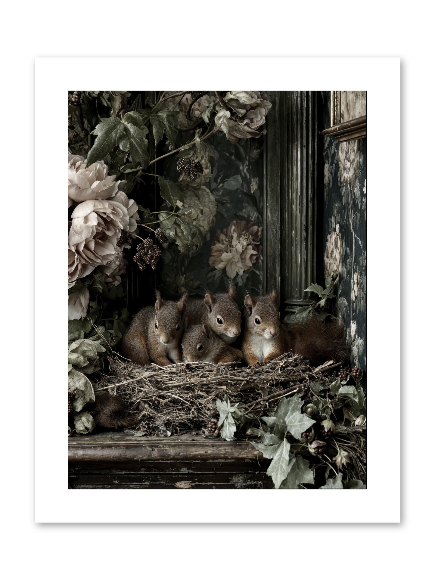 Love's chosen moment -- Loose Canvas Print 9x12