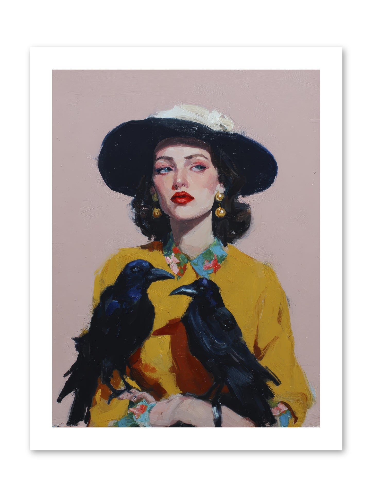 Loyalty Came in Black Feathers -- Paper Print 12x16