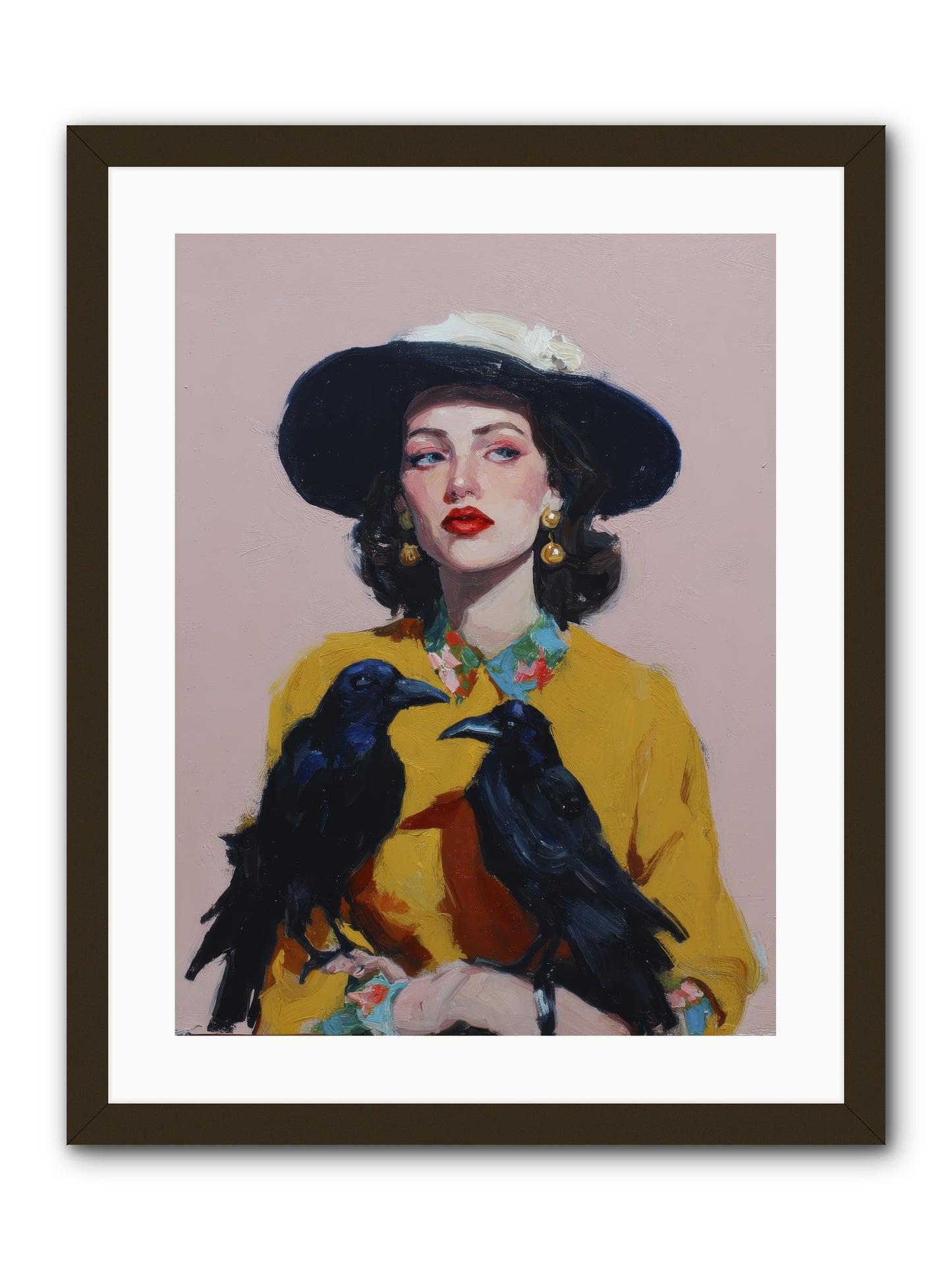 Loyalty Came in Black Feathers -- Framed Print - Black 18x24