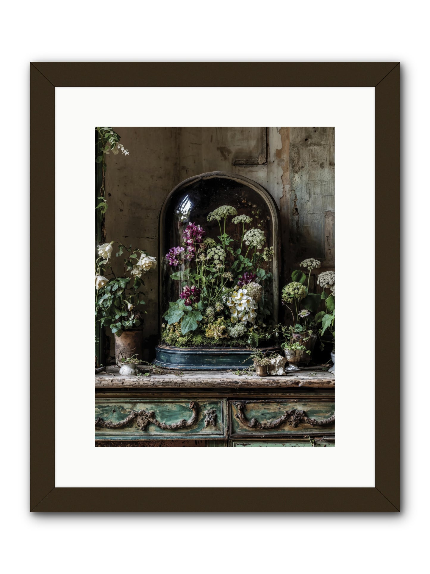 Lucid Dream Conservatory -- Framed Print - Black 12x16