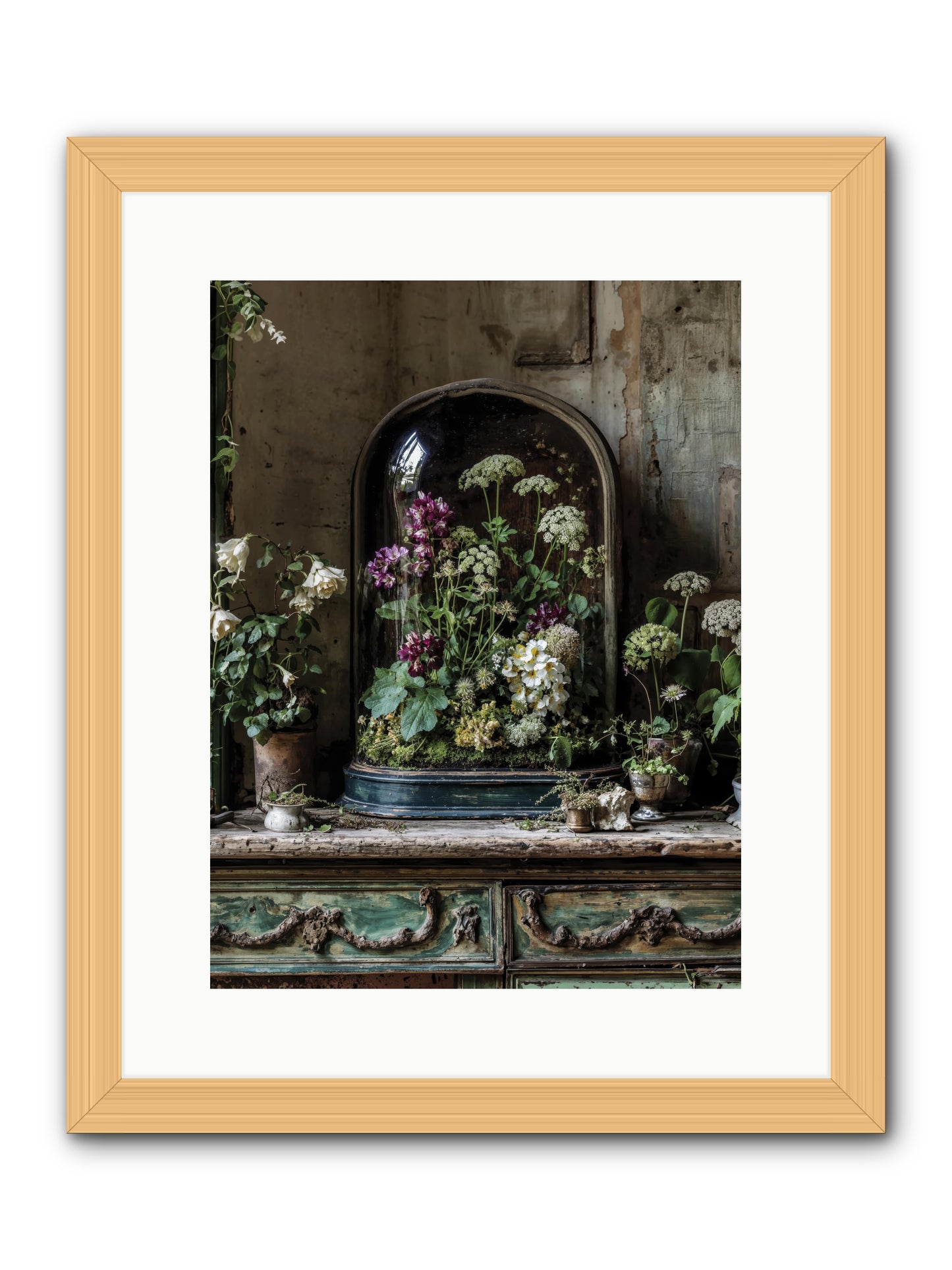 Lucid Dream Conservatory -- Framed Print - Natural 12x16