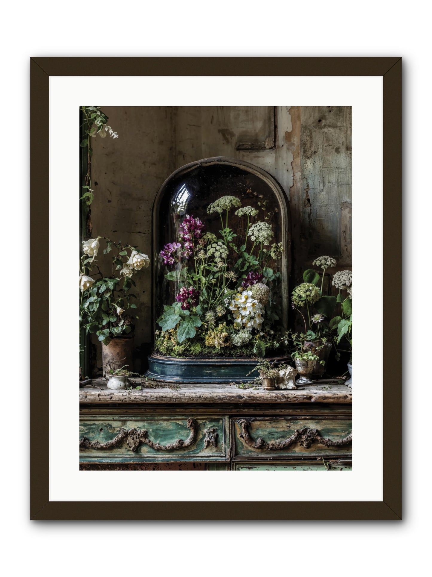 Lucid Dream Conservatory -- Framed Print - Black 18x24