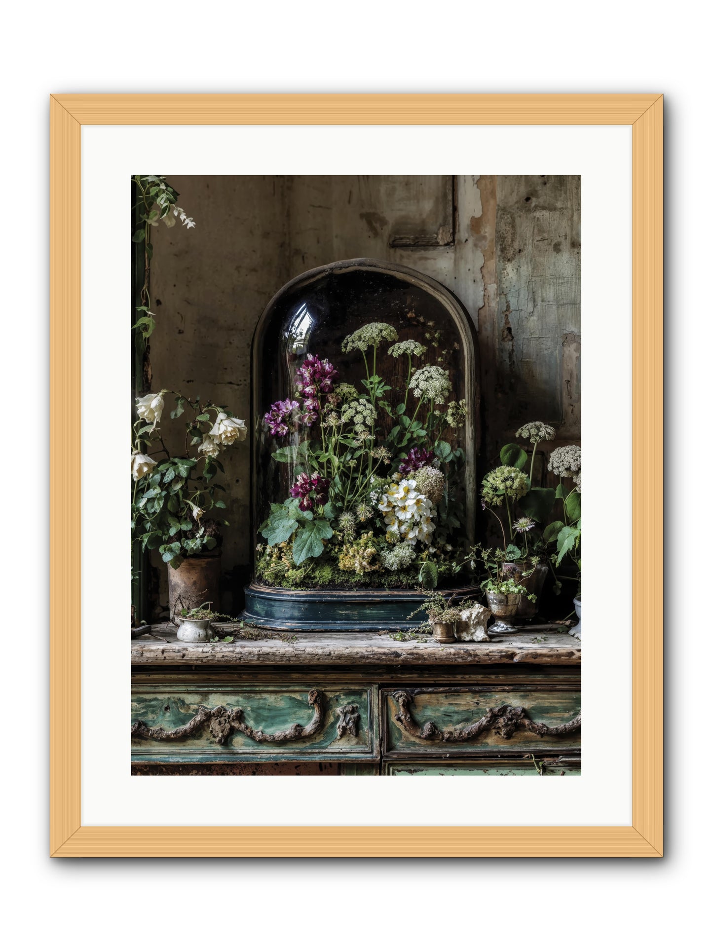 Lucid Dream Conservatory -- Framed Print - Natural 18x24