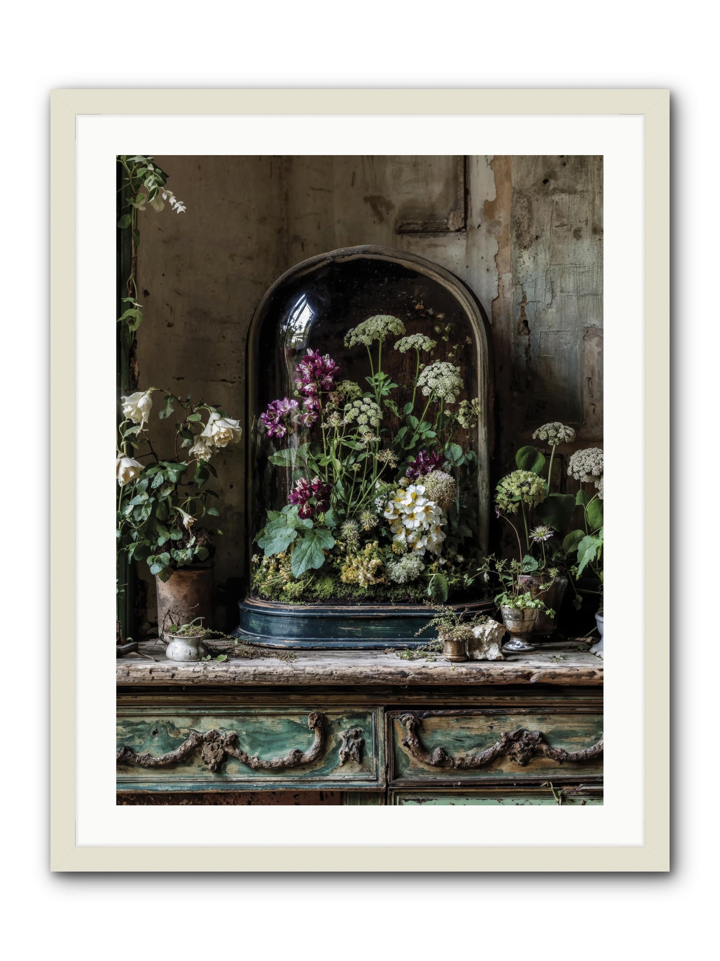 Lucid Dream Conservatory -- Framed Print - White 24x32