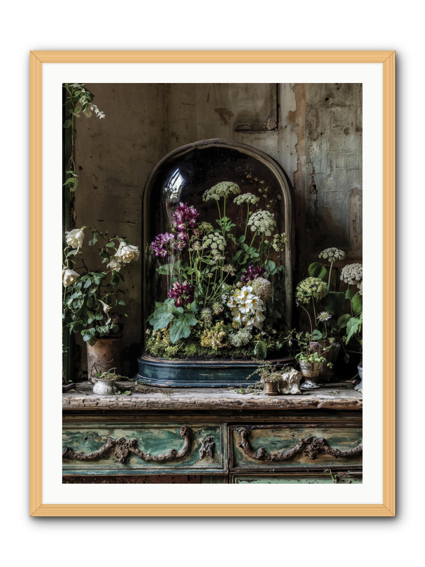 Lucid Dream Conservatory -- Framed Print - Natural 30x40
