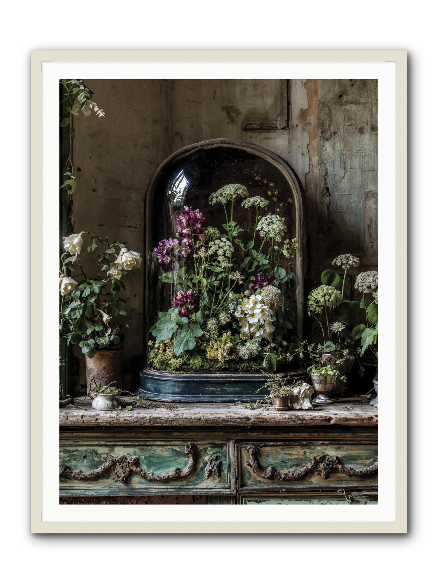 Lucid Dream Conservatory -- Framed Print - White 36x48